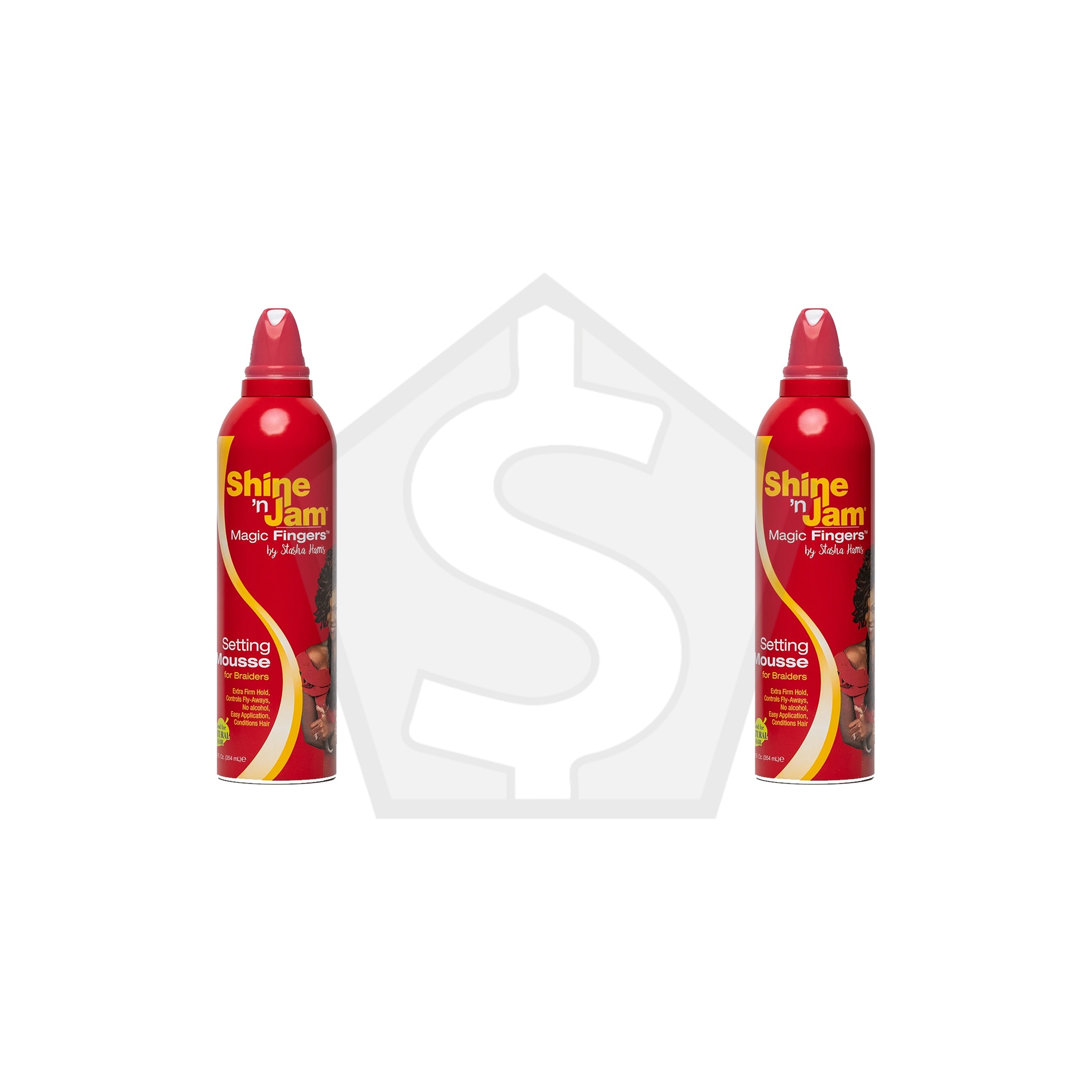 AMPRO Shine 'N Jam Magic Fingers Setting Mousse (11.9oz) - Pack of 2