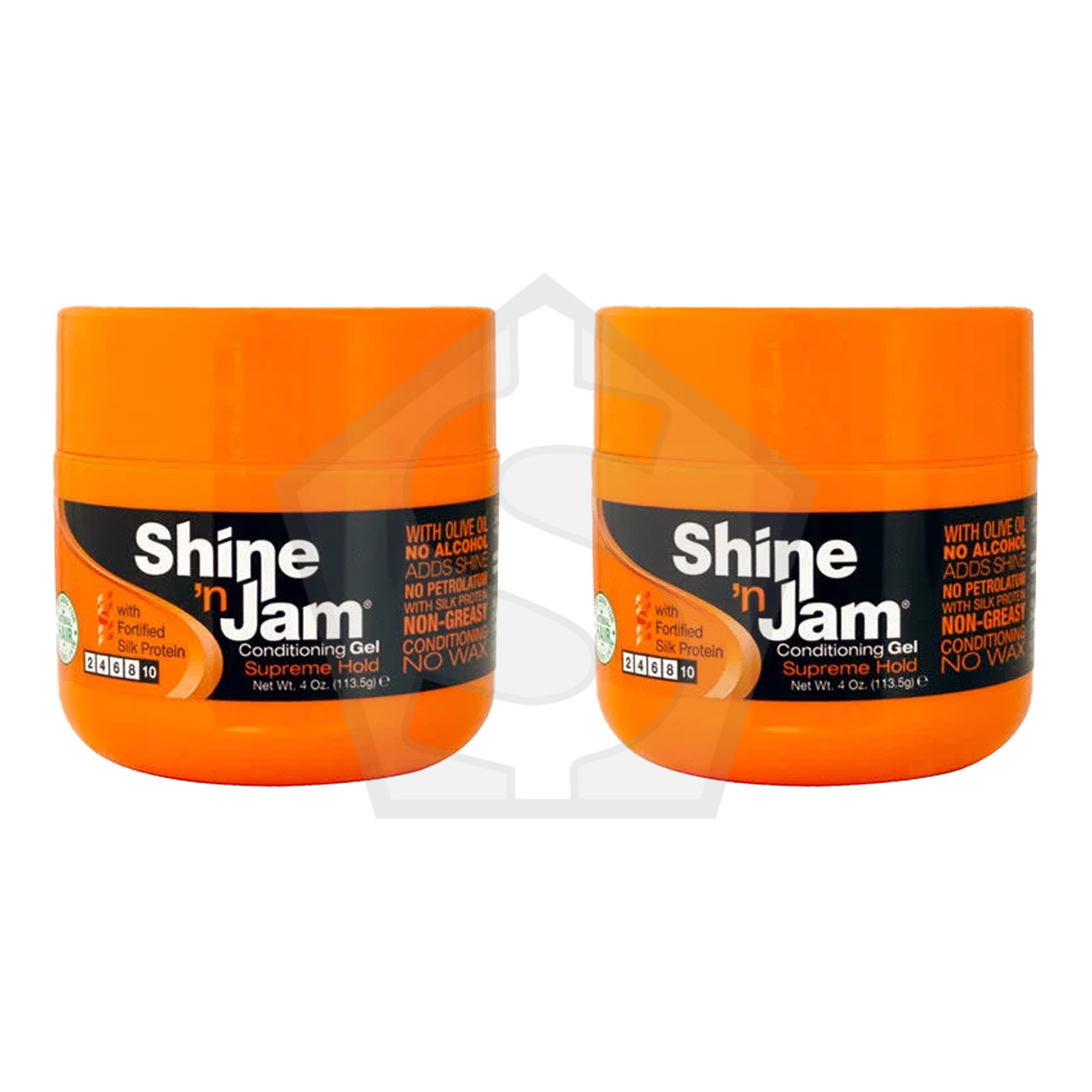 Bundle of 2 - AMPRO Shine 'n Jam Conditioning Gel (Supreme Hold) - 4oz