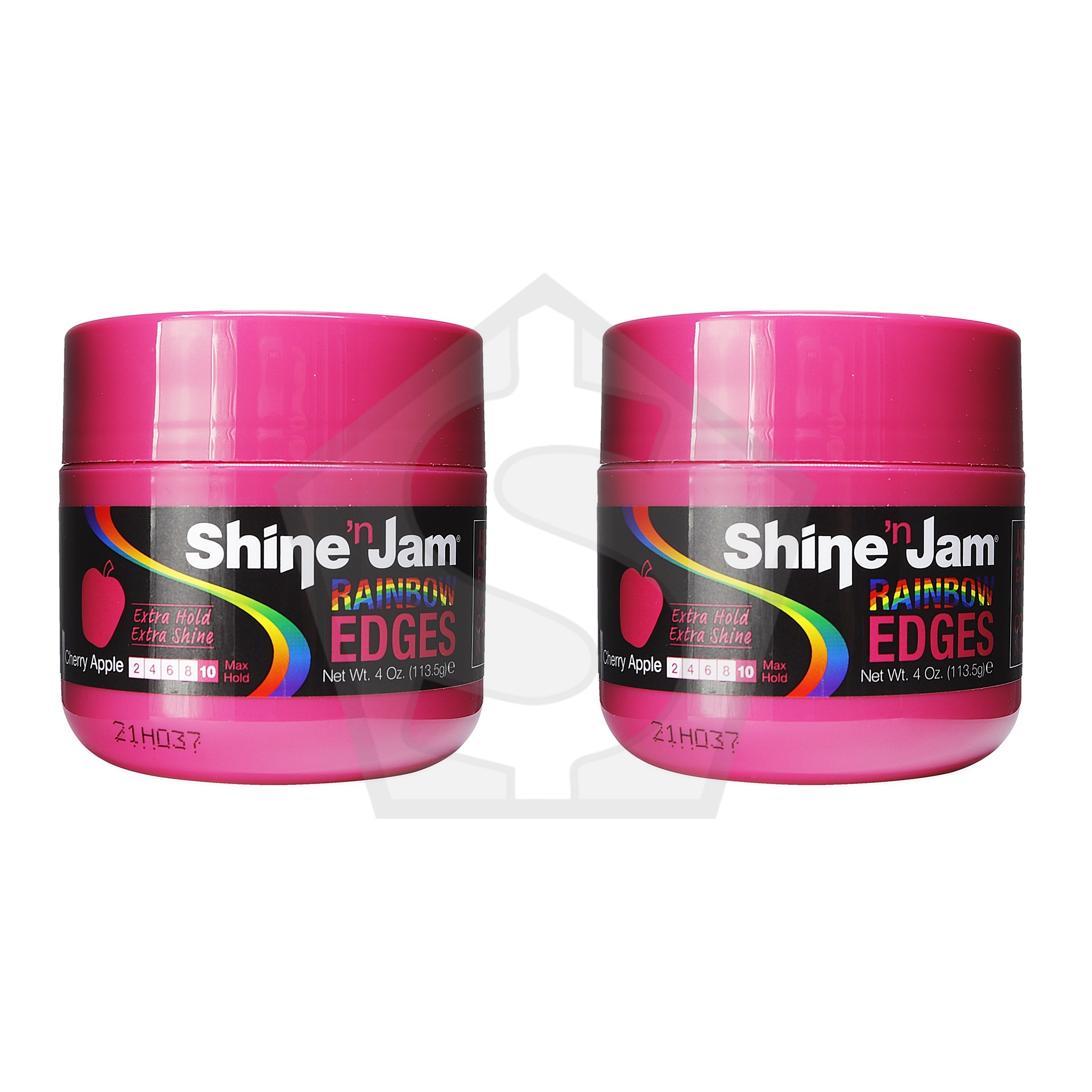 AMPRO Shine n' Jam Rainbow Edges [Extra Hold] (4oz) - Cherry Apple - Pack of 2