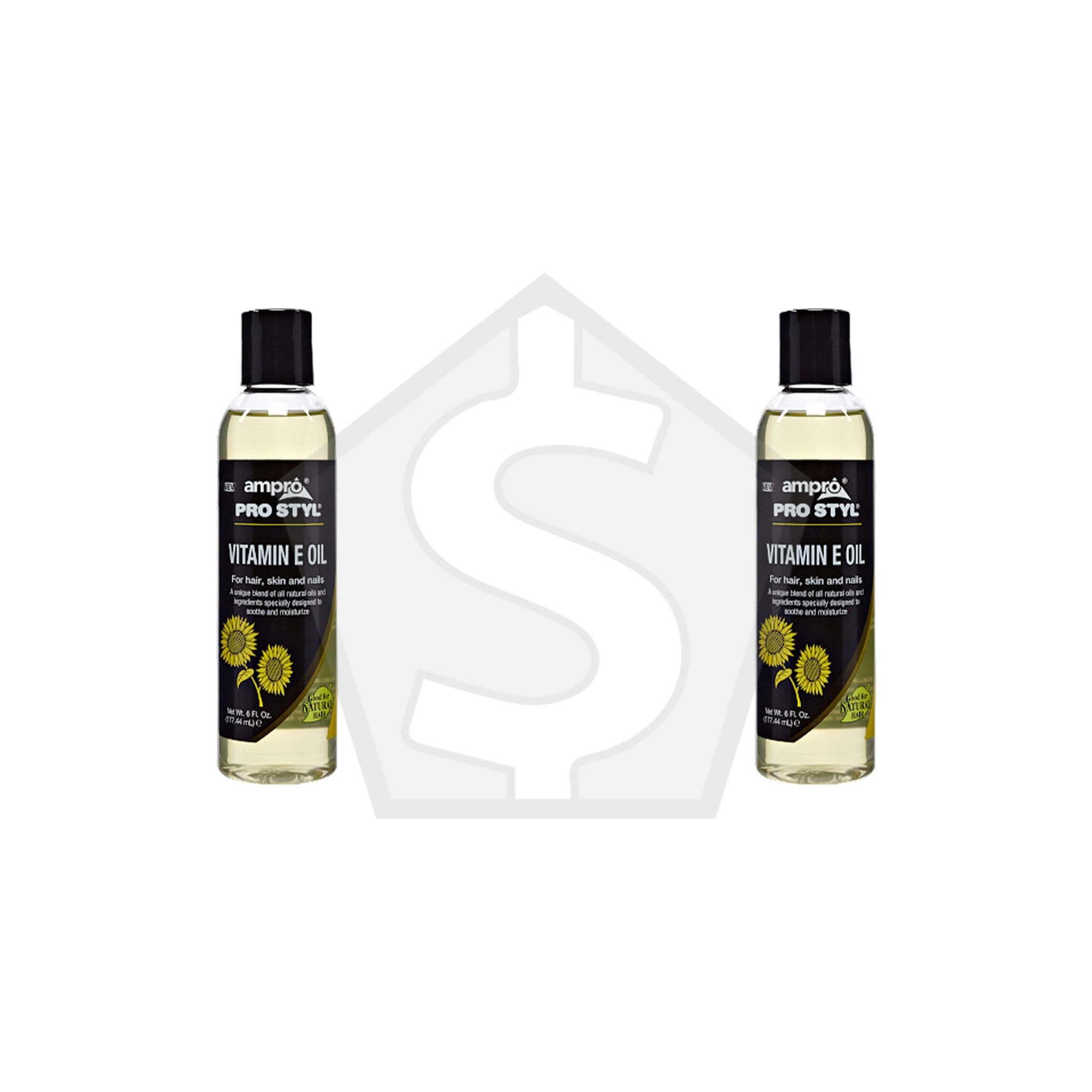 AMPRO Vitamin E Oil For Hair, Skin & Nail (6oz) - Pack of 2