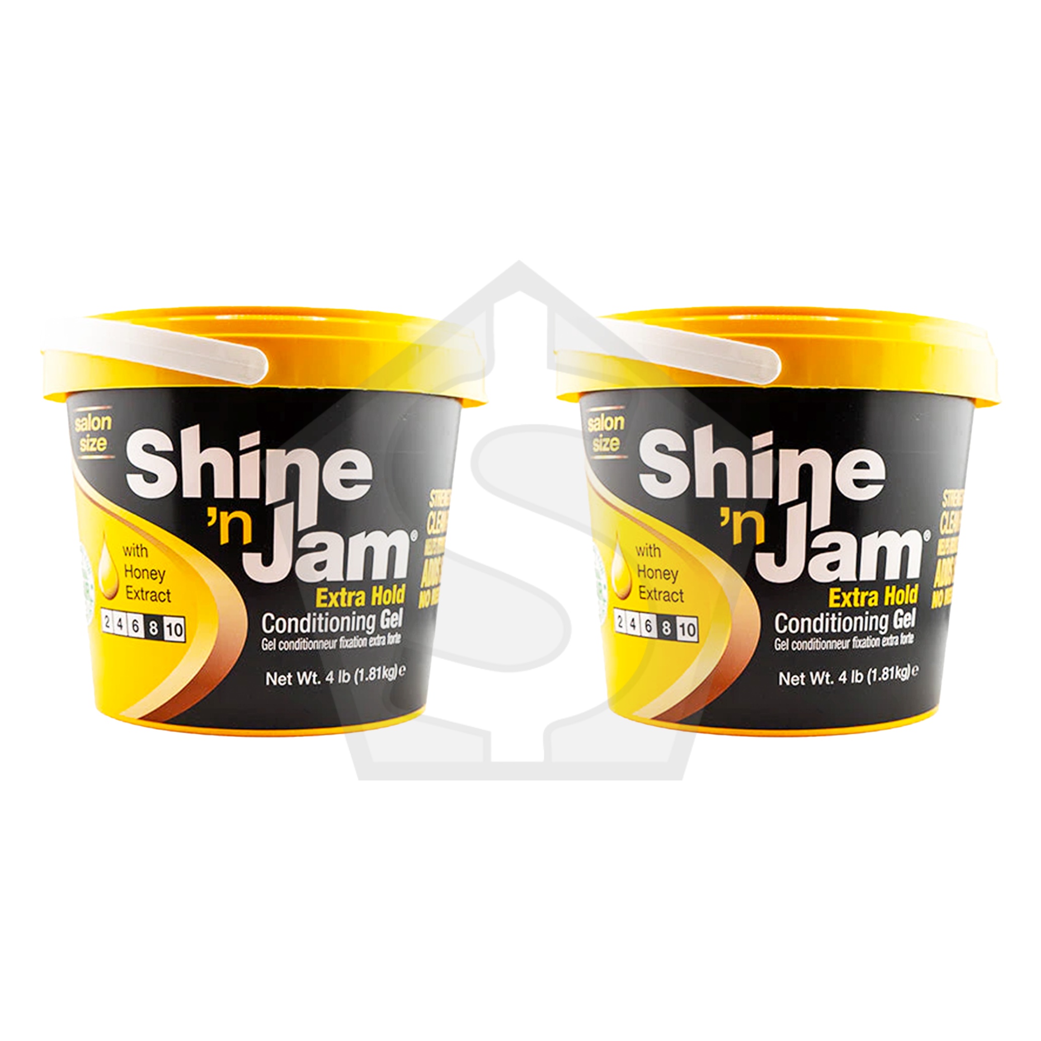 AMPRO Shine 'n Jam Conditioning Gel - Extra Hold / 4LB - Pack of 2