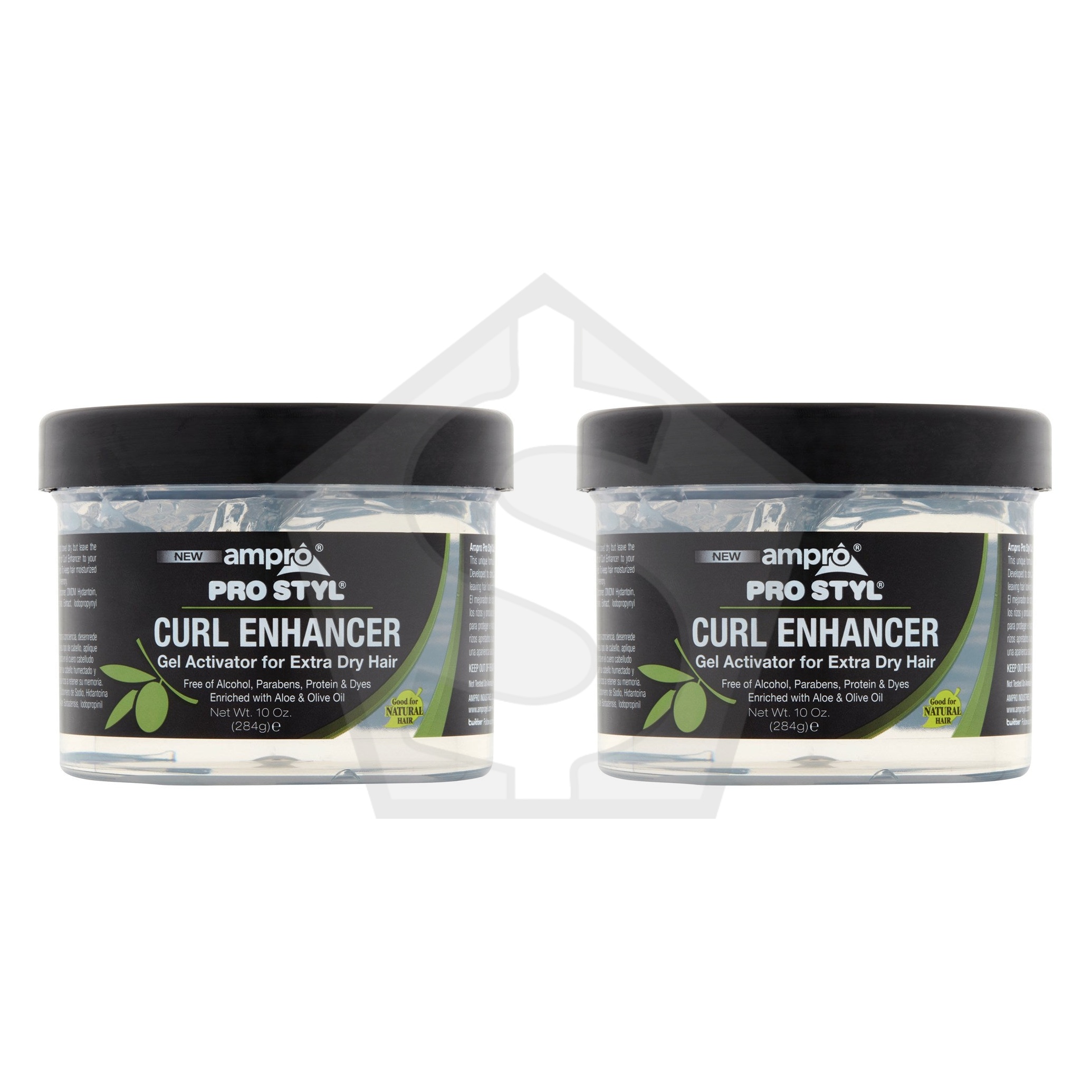 AMPRO Curl Enhancer Gel Activator [Extra Dry] - 10oz - Pack of 2