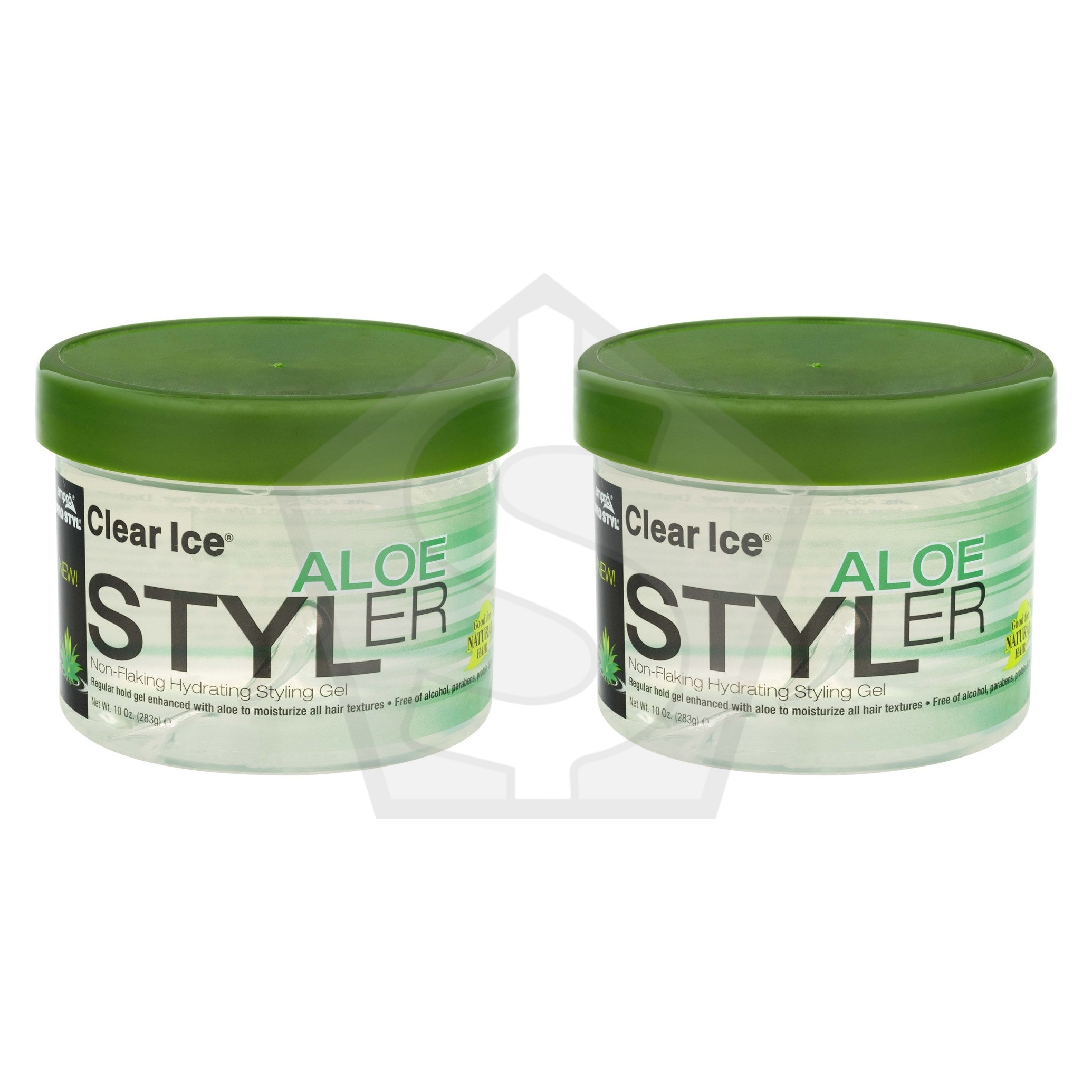 AMPRO Clear Ice - Aloe Styling Gel - 10oz - Pack of 2