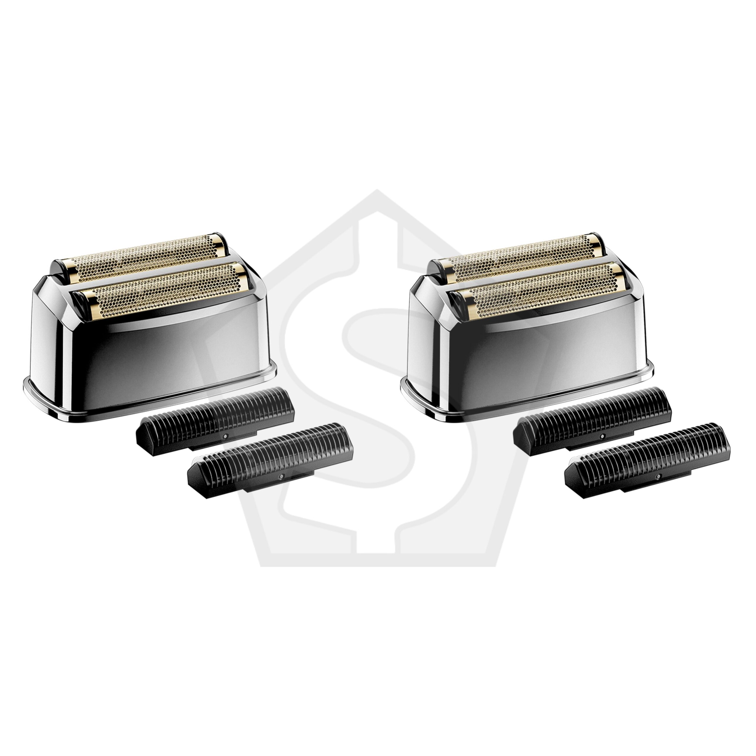 ANDIS ProFoil Plus II Shaver Replacement Foil & Cutter - Black Chrome - Pack of 2