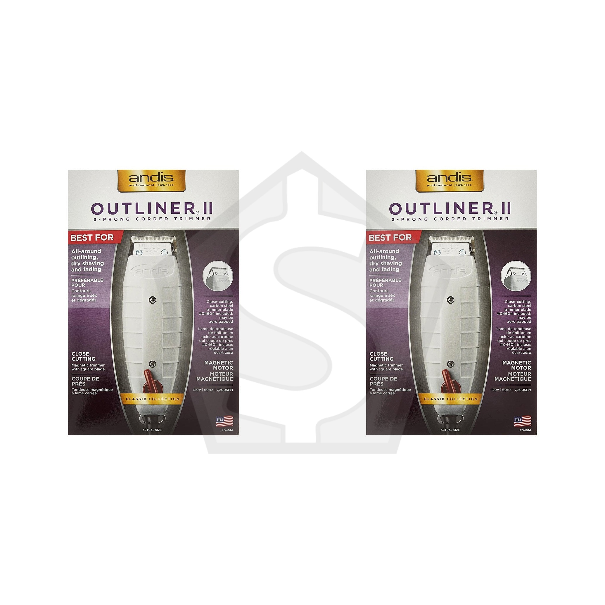 ANDIS Outliner II Trimmer [CUL Certified] - Old Look - Pack of 2
