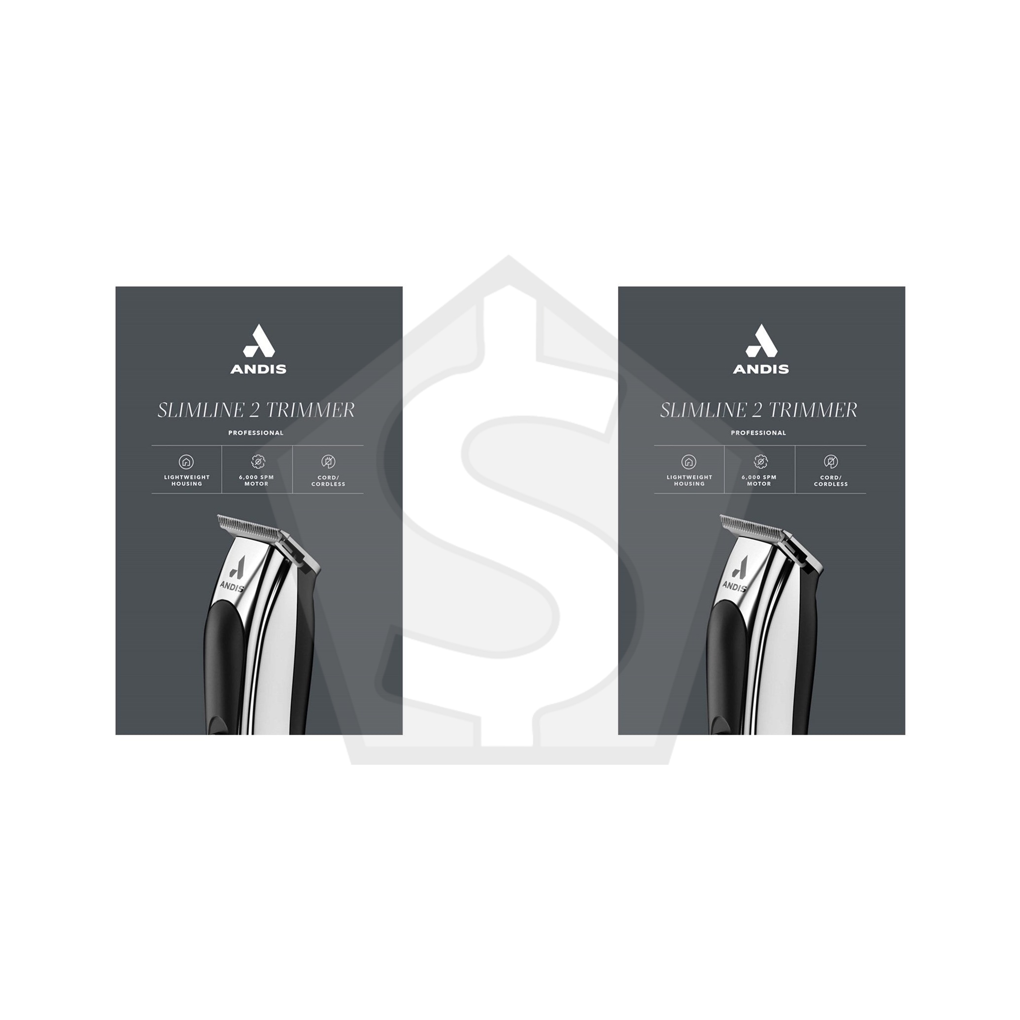 ANDIS Slimline 2 Cordless Trimmer [CUL Certified] - Pack of 2