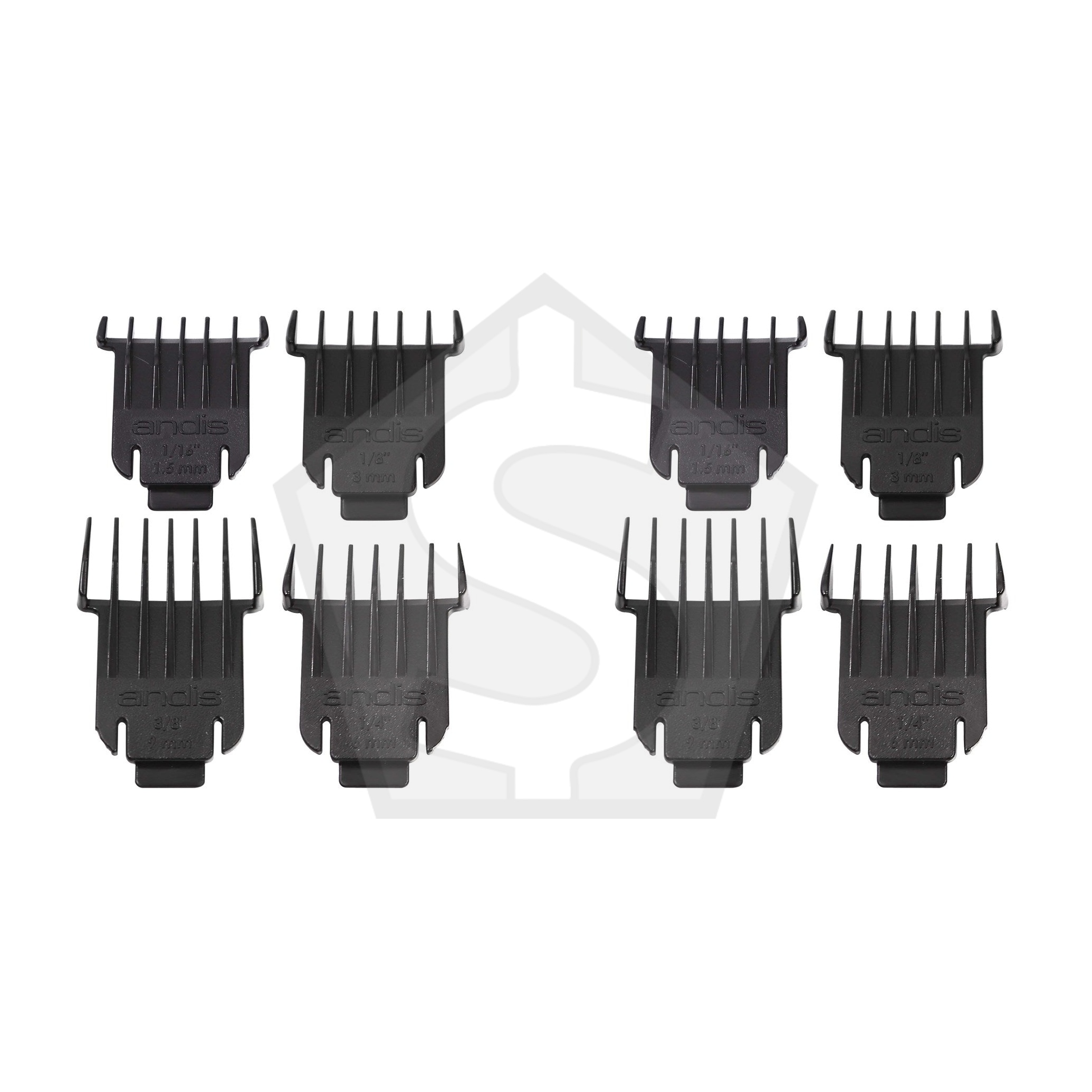 ANDIS T Blade Attachment Comb Set 4pcs - Pack of 2