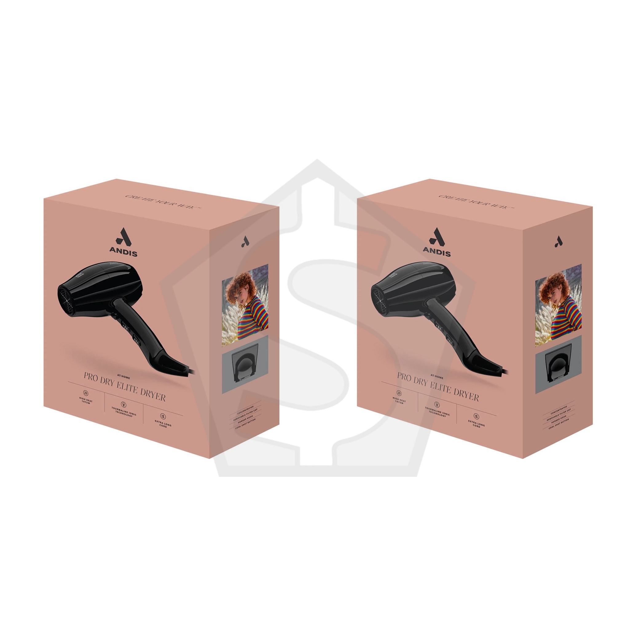ANDIS Pro Dry Elite Hair Dryer 1875W [CUL Certified] - Pack of 2