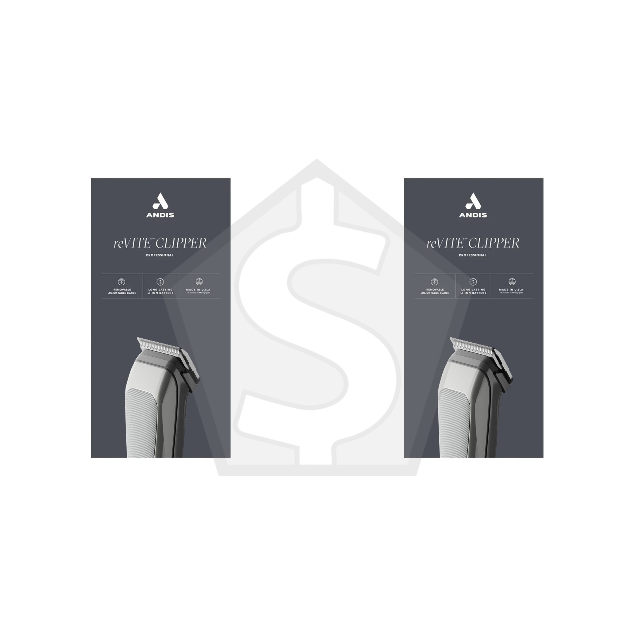 ANDIS reVITE Cordless Taper Blade Clipper [CUL Certified] - Pack of 2