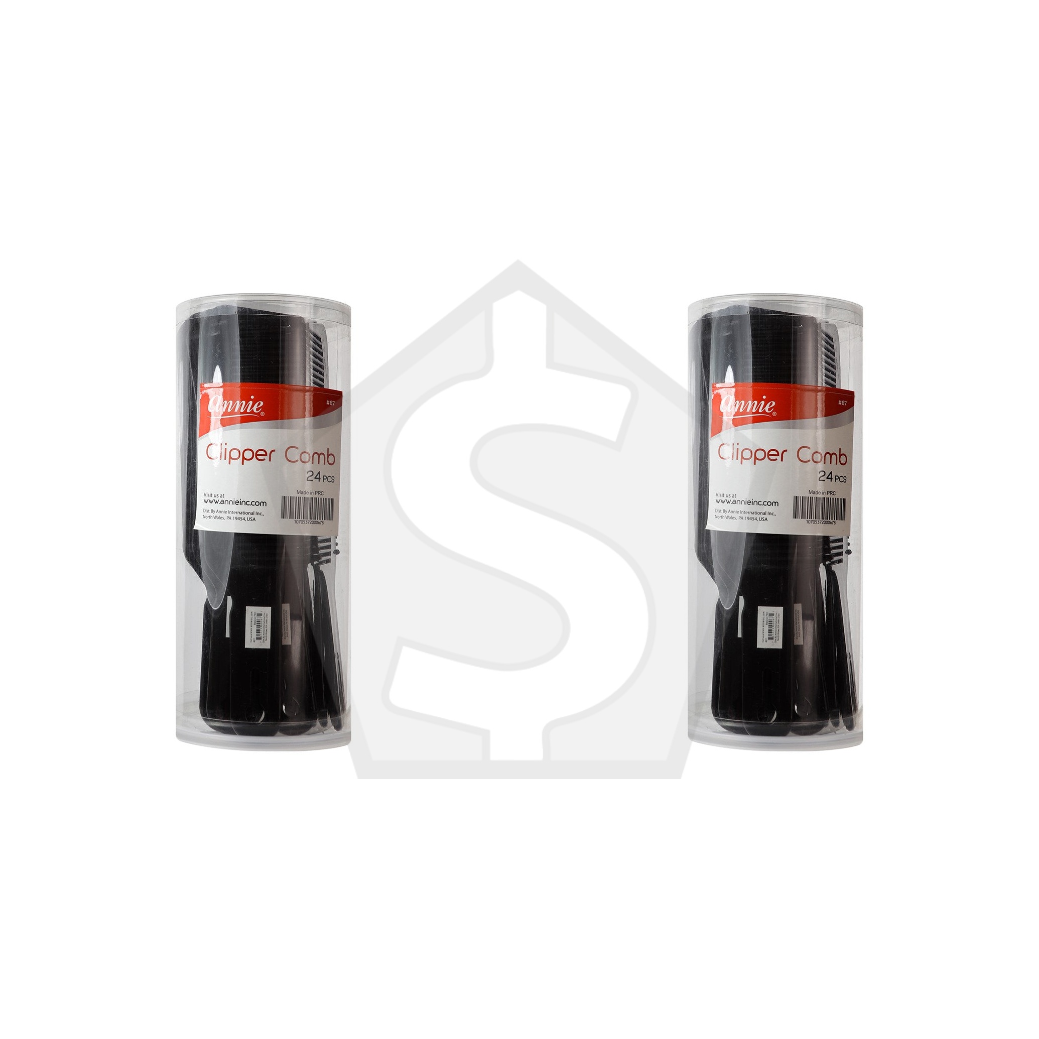 ANNIE Clipper Comb #67 [24pc/Jar] - Pack of 2