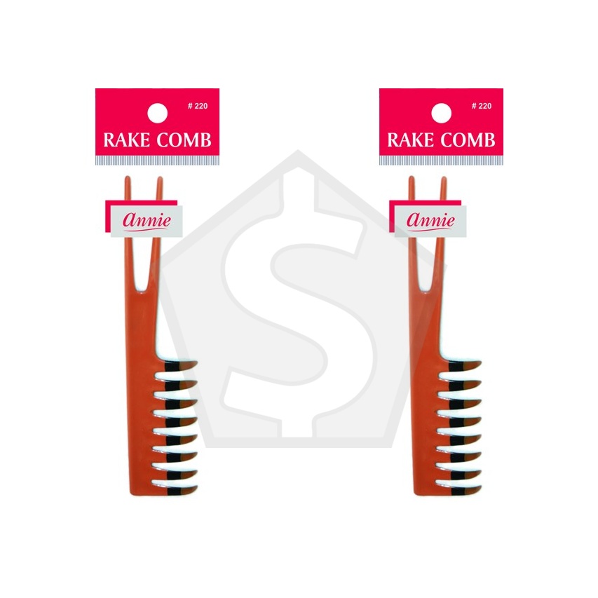 ANNIE Rake Comb (Two Tone) - Pack of 2