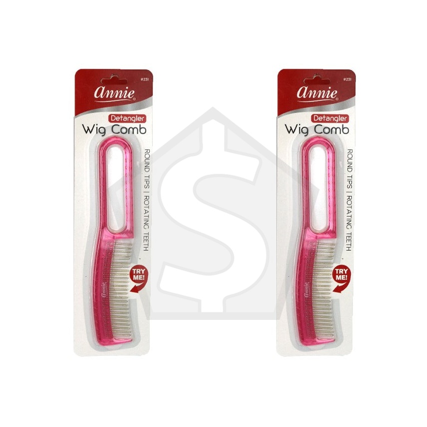 ANNIE Detangler Wig Comb Assorted #231 [pc] - Pack of 2