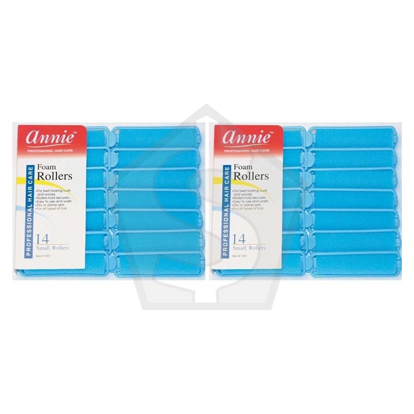 ANNIE Foam Rollers - Blue / Small  (5/8" Diameter) - Pack of 2