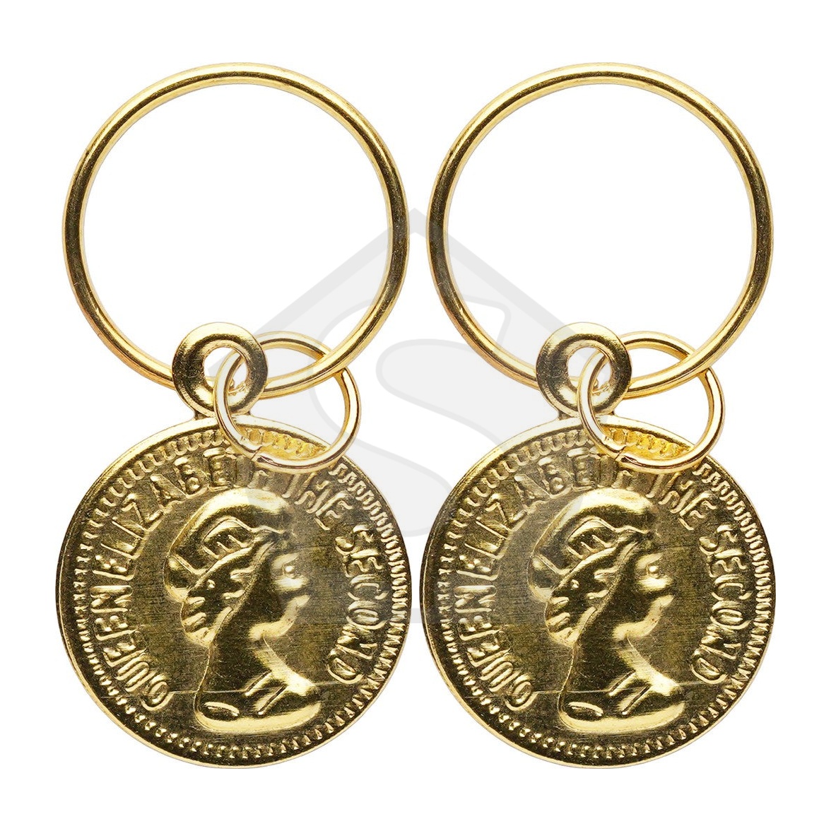 ANNIE Braid Charm Set - Queen Elizabeth Coin - Pack of 2