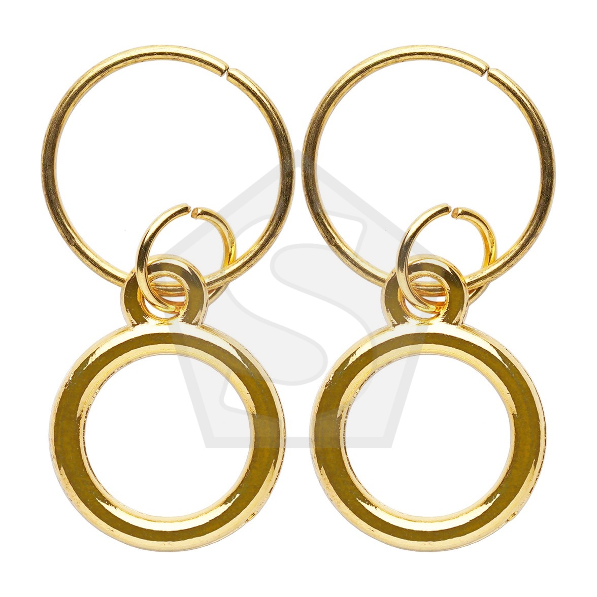 ANNIE Braid Charm Set - Circle Ring - Pack of 2