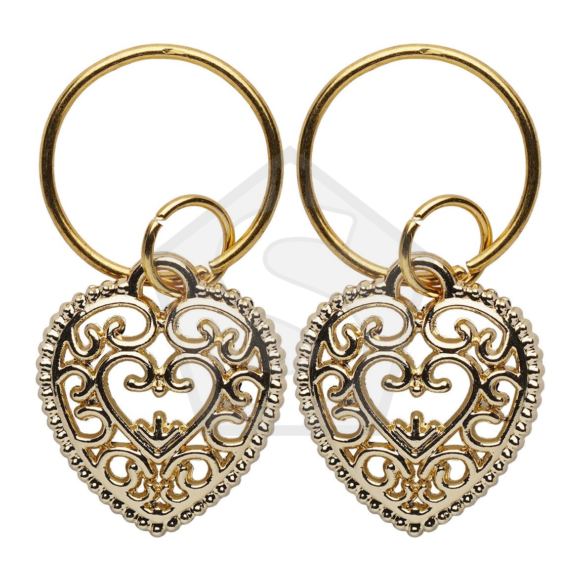 ANNIE Braid Charm Set - Heart - Pack of 2