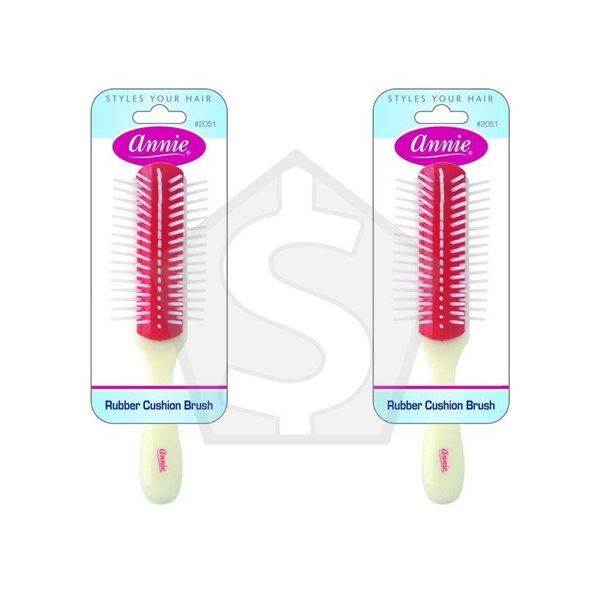 ANNIE Rubber Cushion Brush - Small - Pack of 2