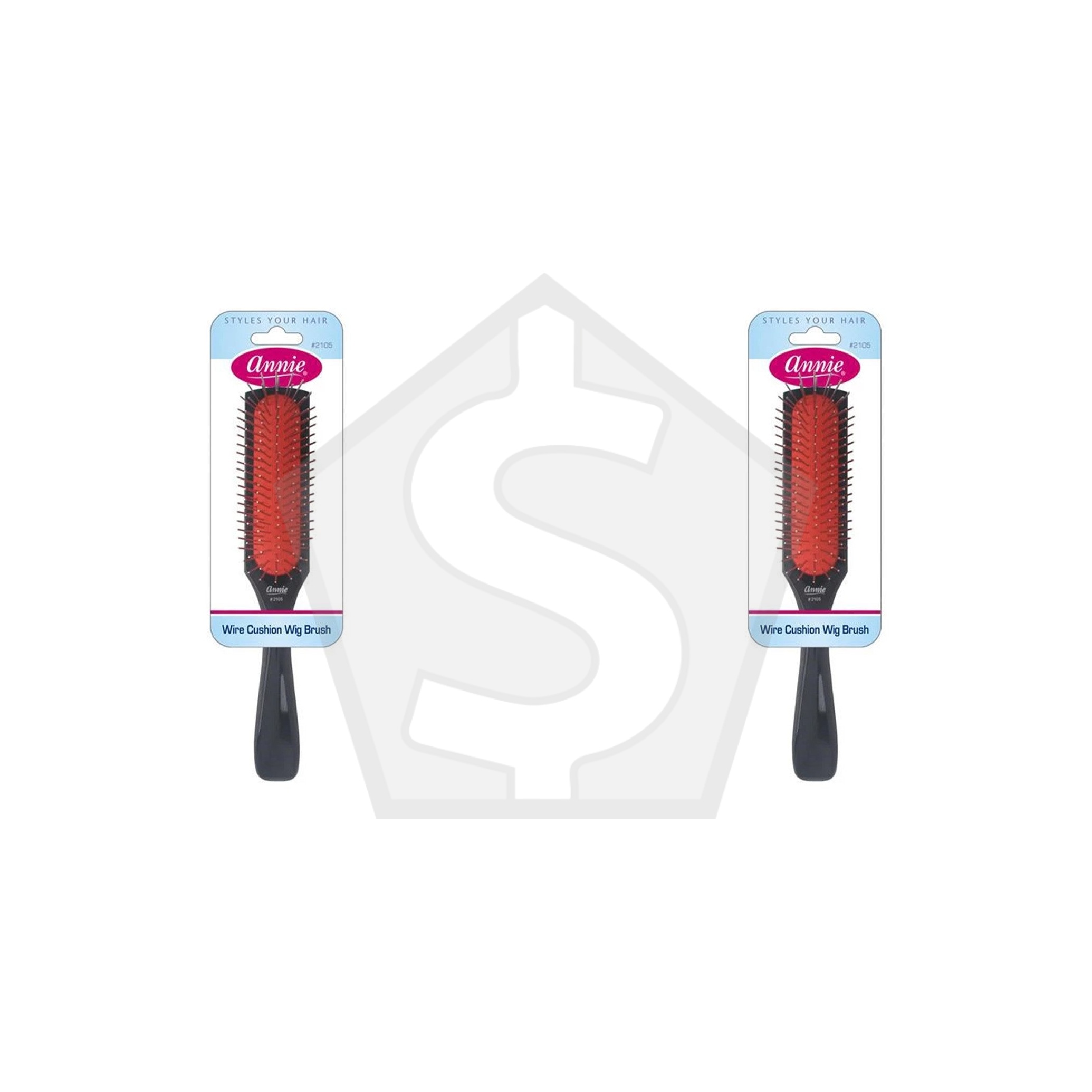 ANNIE Wire Cushion Wig Brush - Pack of 2