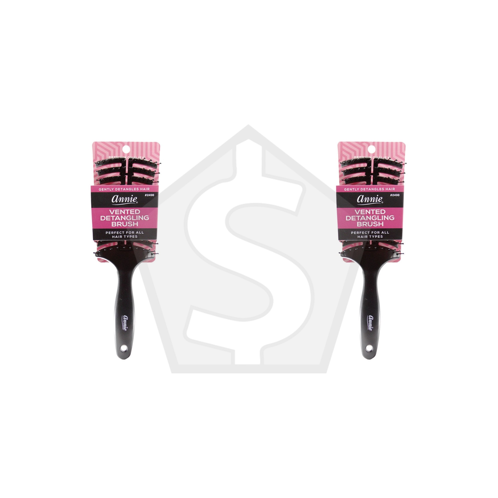ANNIE Veneted Detangling Brush - Pack of 2