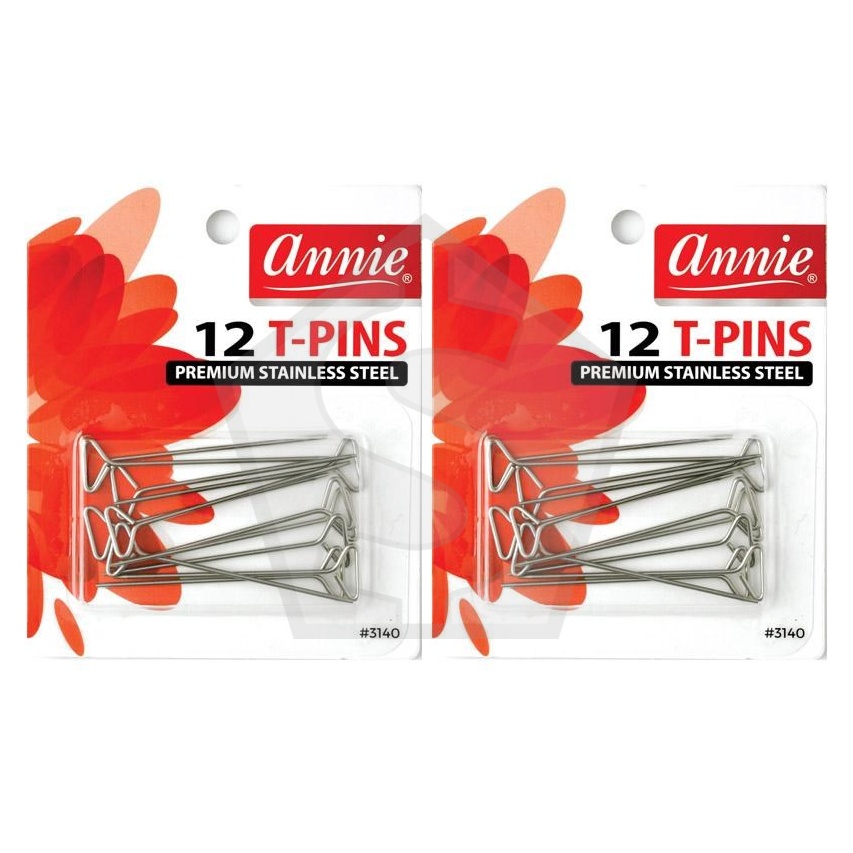 ANNIE 12pcs T-Pins - Pack of 2