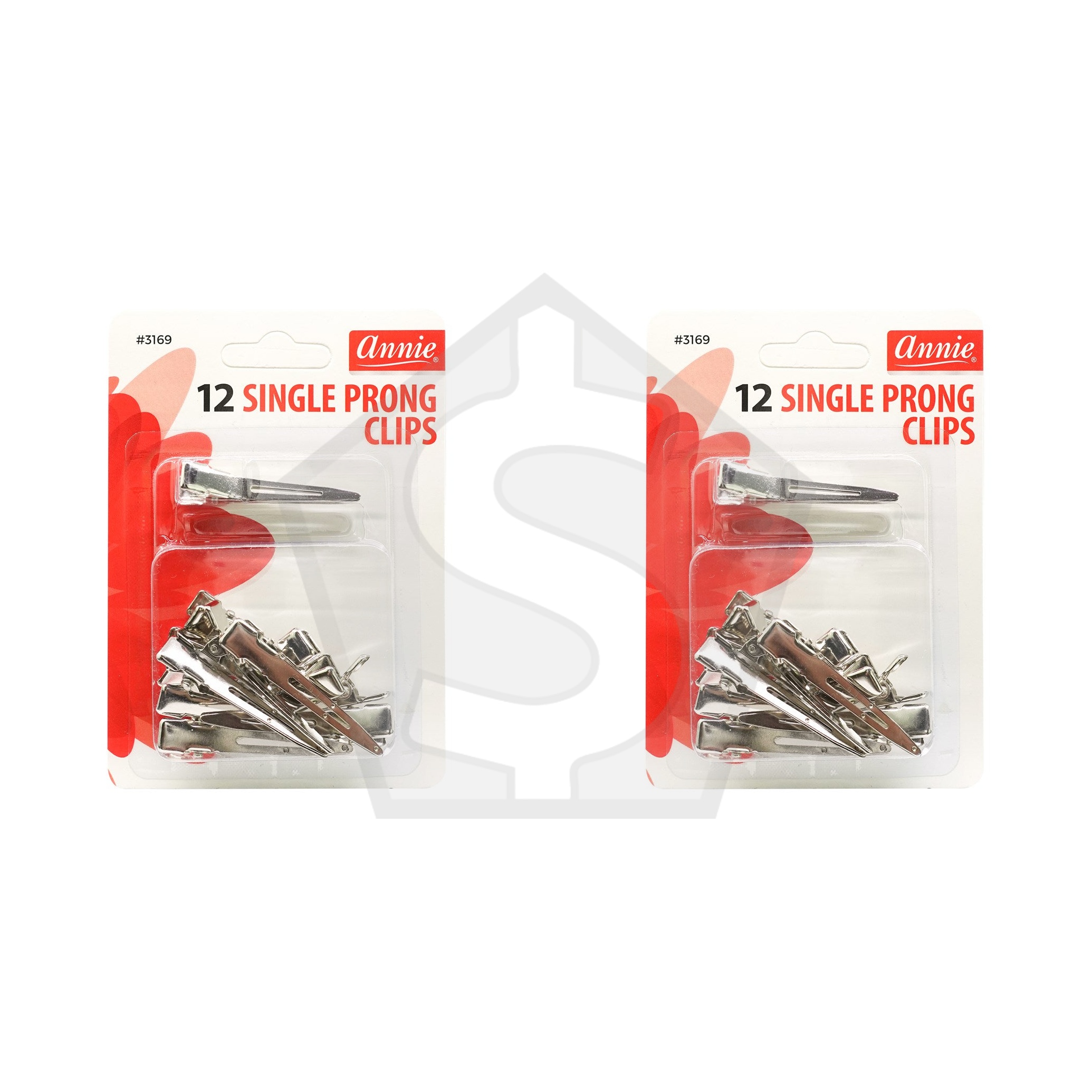 ANNIE 12pc Single Prong Clips - Pack of 2