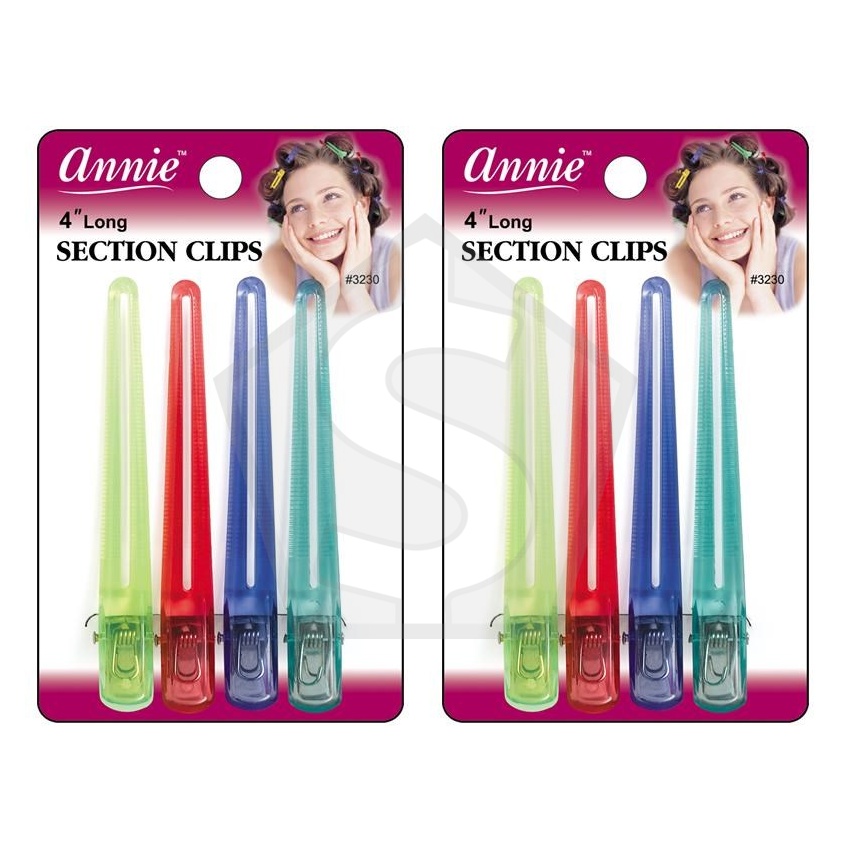 ANNIE 4 pc Section Clip -4 inch #3230 - Pack of 2