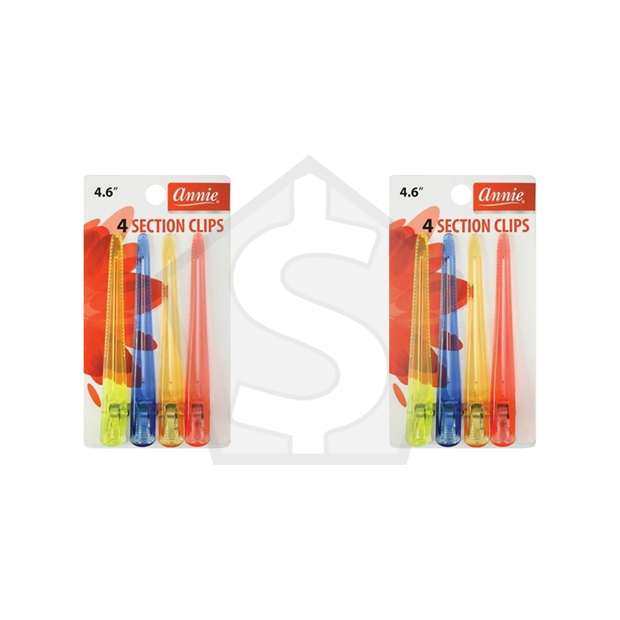 ANNIE 4pc Section Clips - 4.6inch [4pc/pack] - Pack of 2