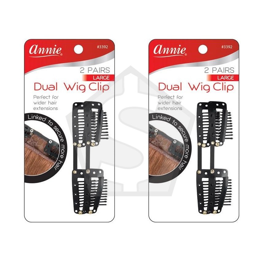 ANNIE 2 Pairs Dual Wig Clip[Large] #3392 [pc] - Pack of 2