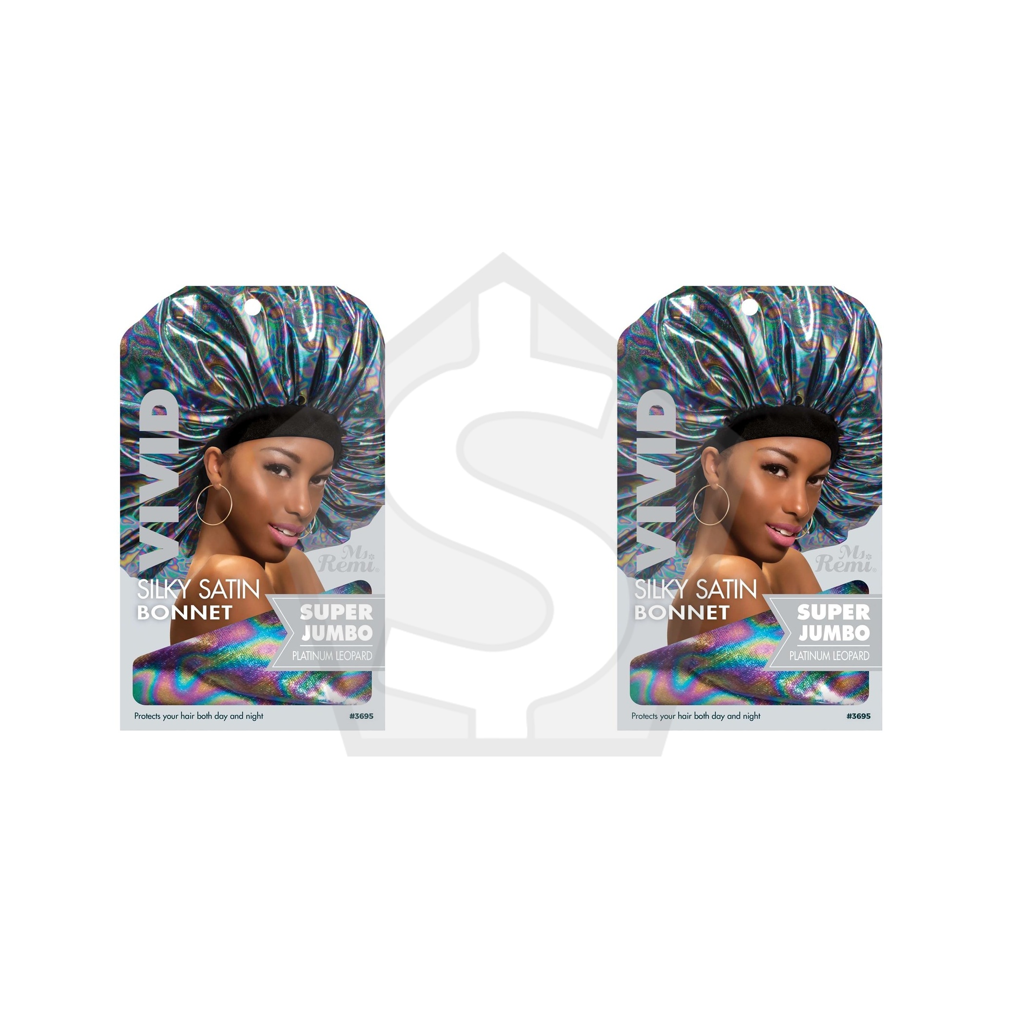 ANNIE Silky Satin Vivid Bonnet [Platinum Leopard] - Pack of 2