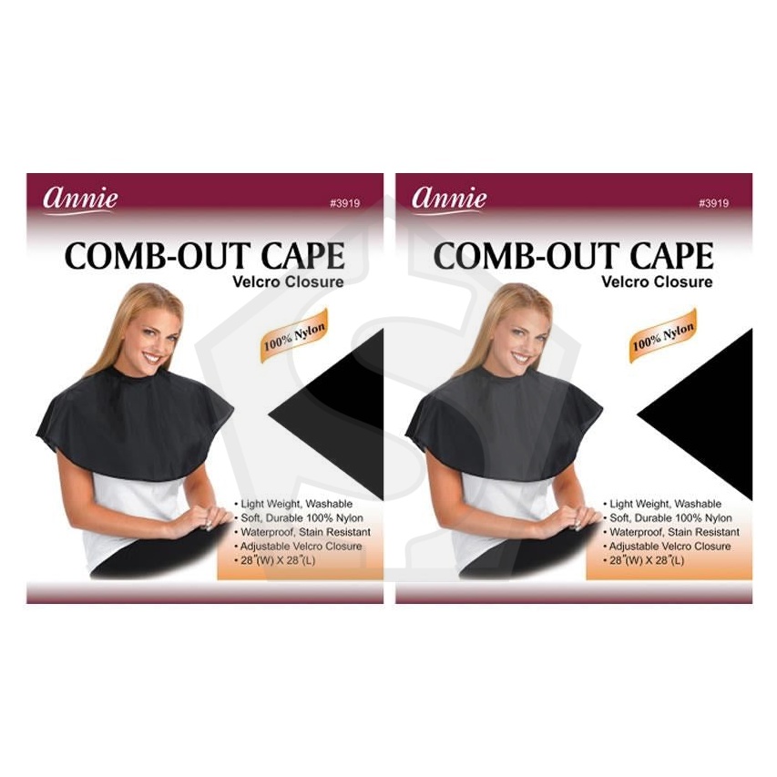 ANNIE Comb-Out Cape with Velcro Closure[100% Nylon] - Pack of 2