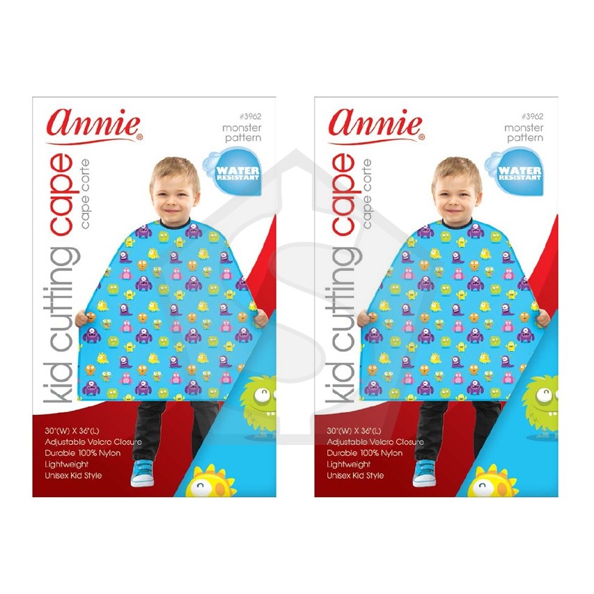 ANNIE Kid Cutting Cape - Monster Pattern - Pack of 2