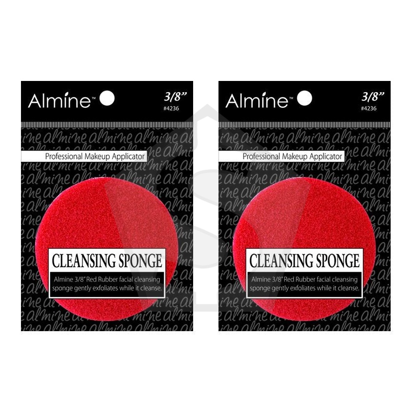 ANNIE Almine Cleansing Sponge - Circle 3/8in - Pack of 2