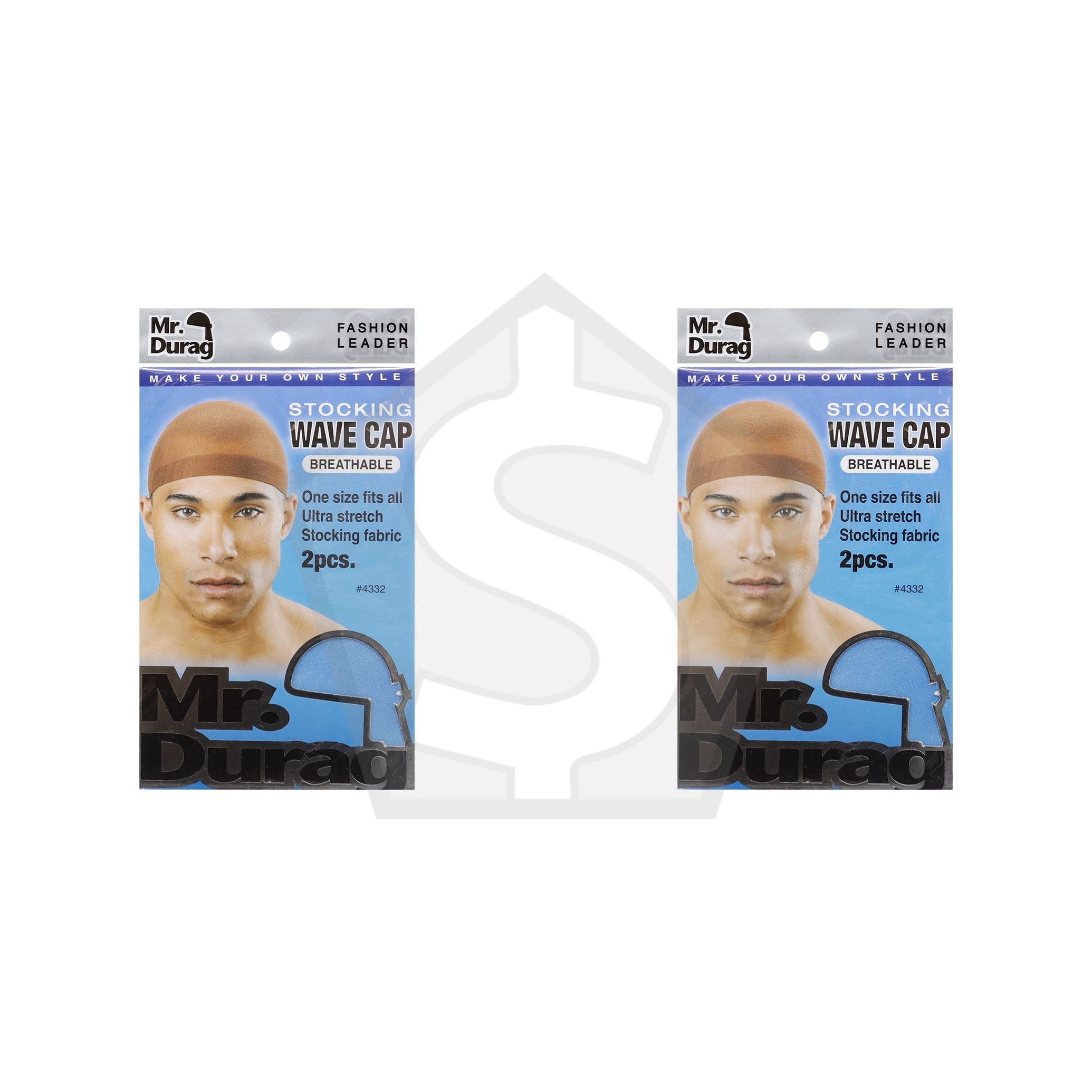 ANNIE Mr. Durag Stocking Wave Cap - Assorted - Pack of 2