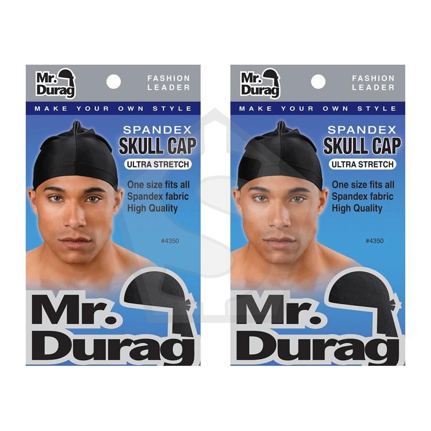 ANNIE Mr. Durag Spandex Skull Cap - Pack of 2