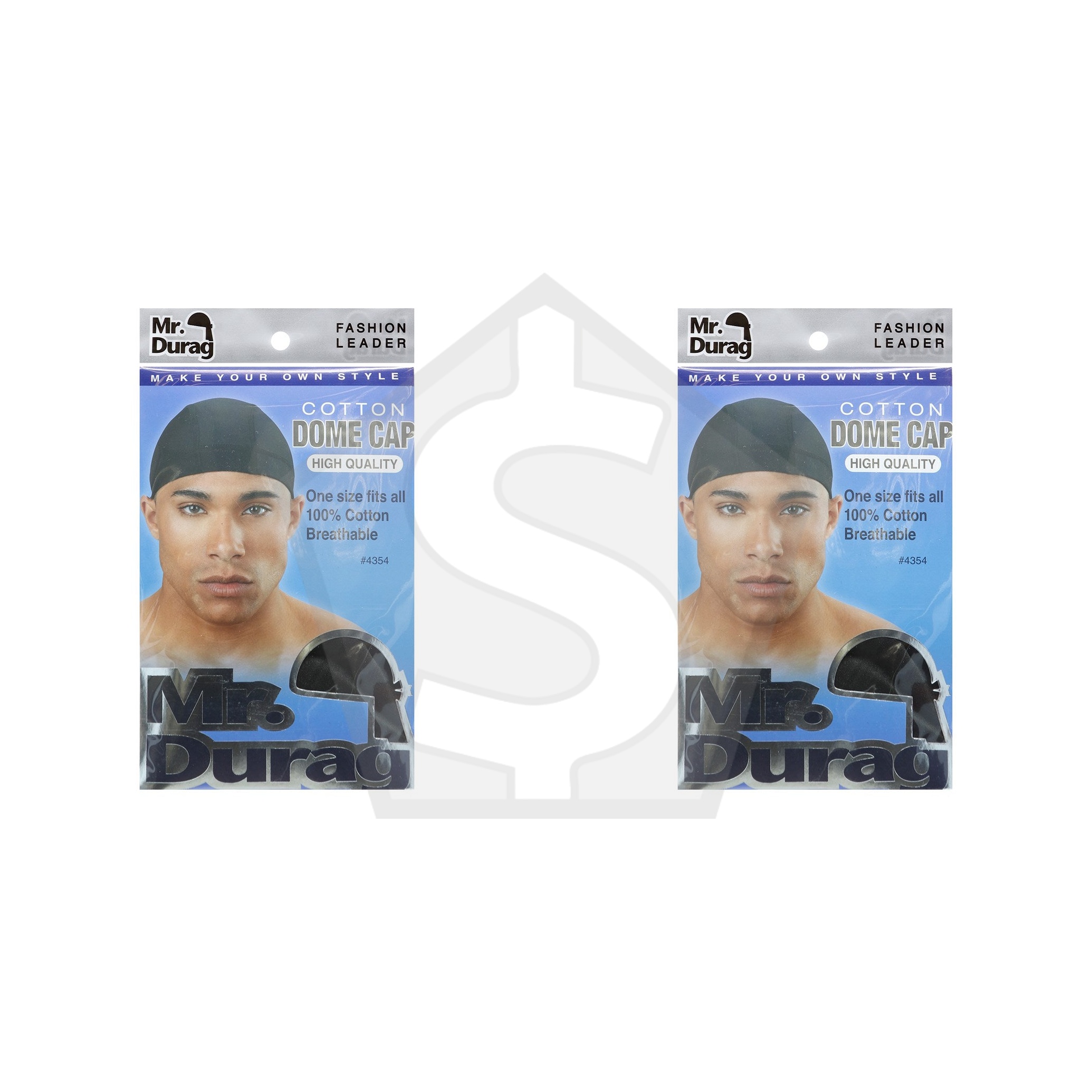 ANNIE Mr. Durag Cotton Dome Cap - Pack of 2