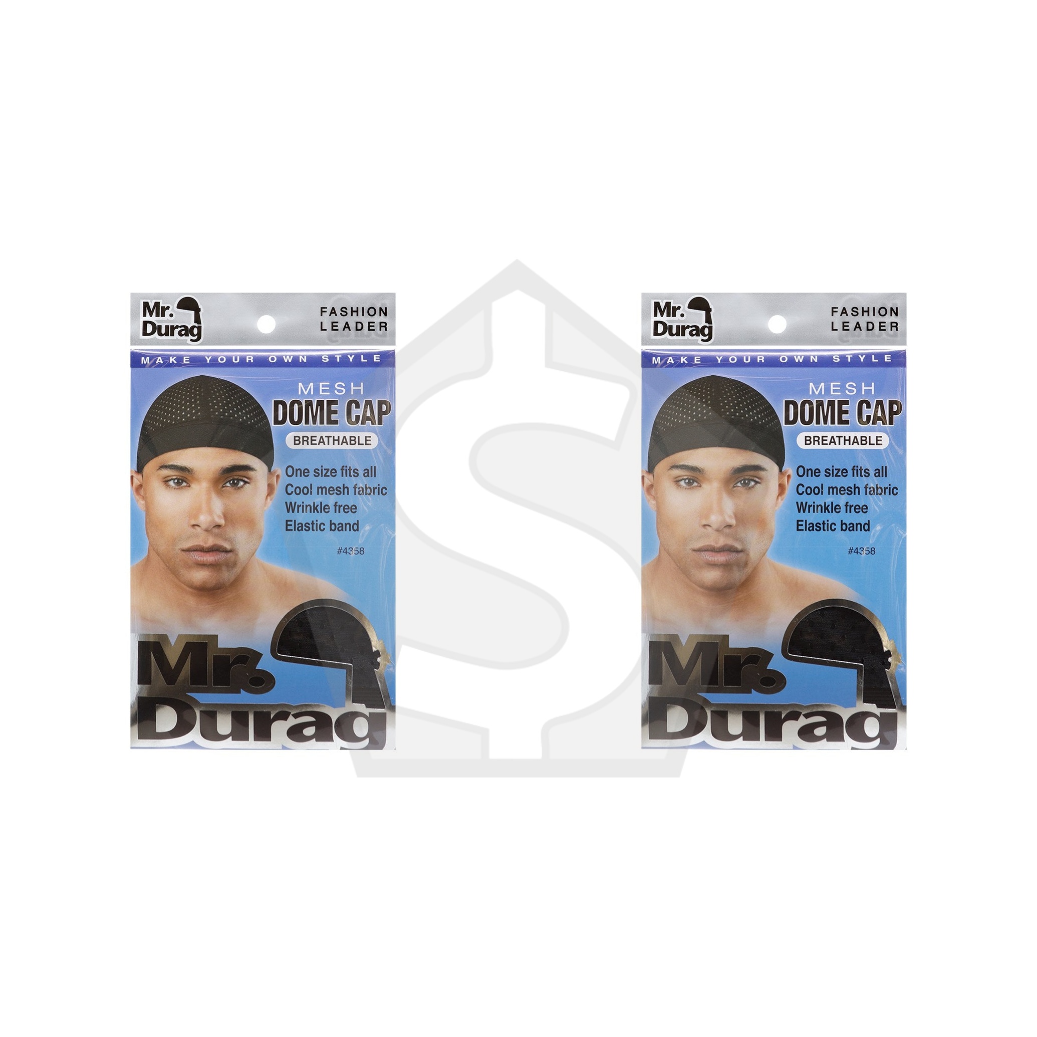 ANNIE Mr. Durag Mesh Dome Cap - Pack of 2