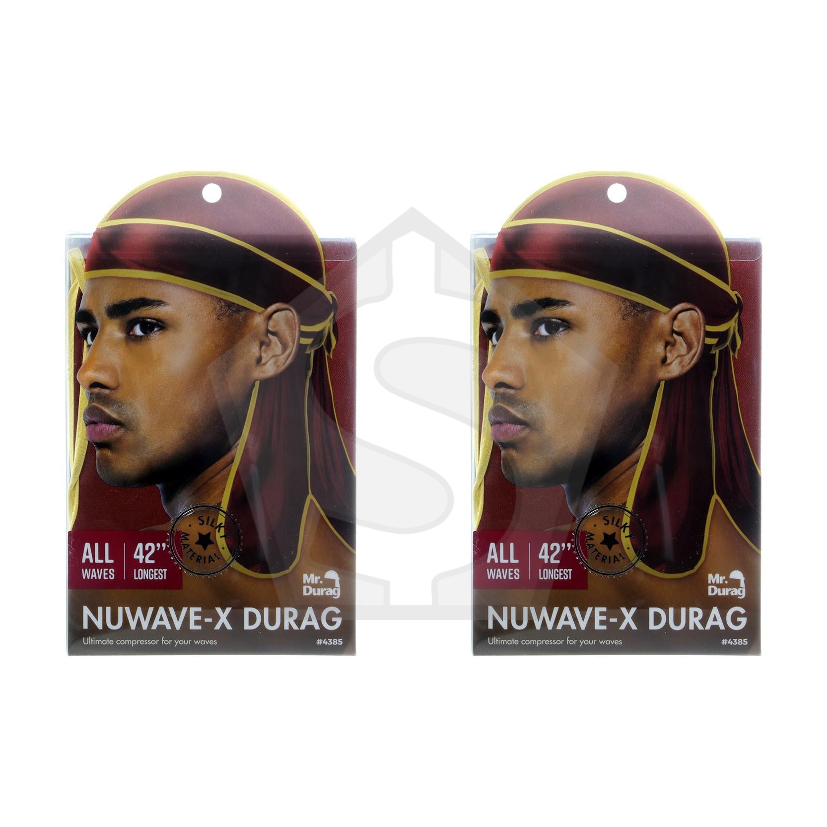 Bundle of 2 - ANNIE Mr. Durag Nuwave-X Silky Durag 42" - Assorted