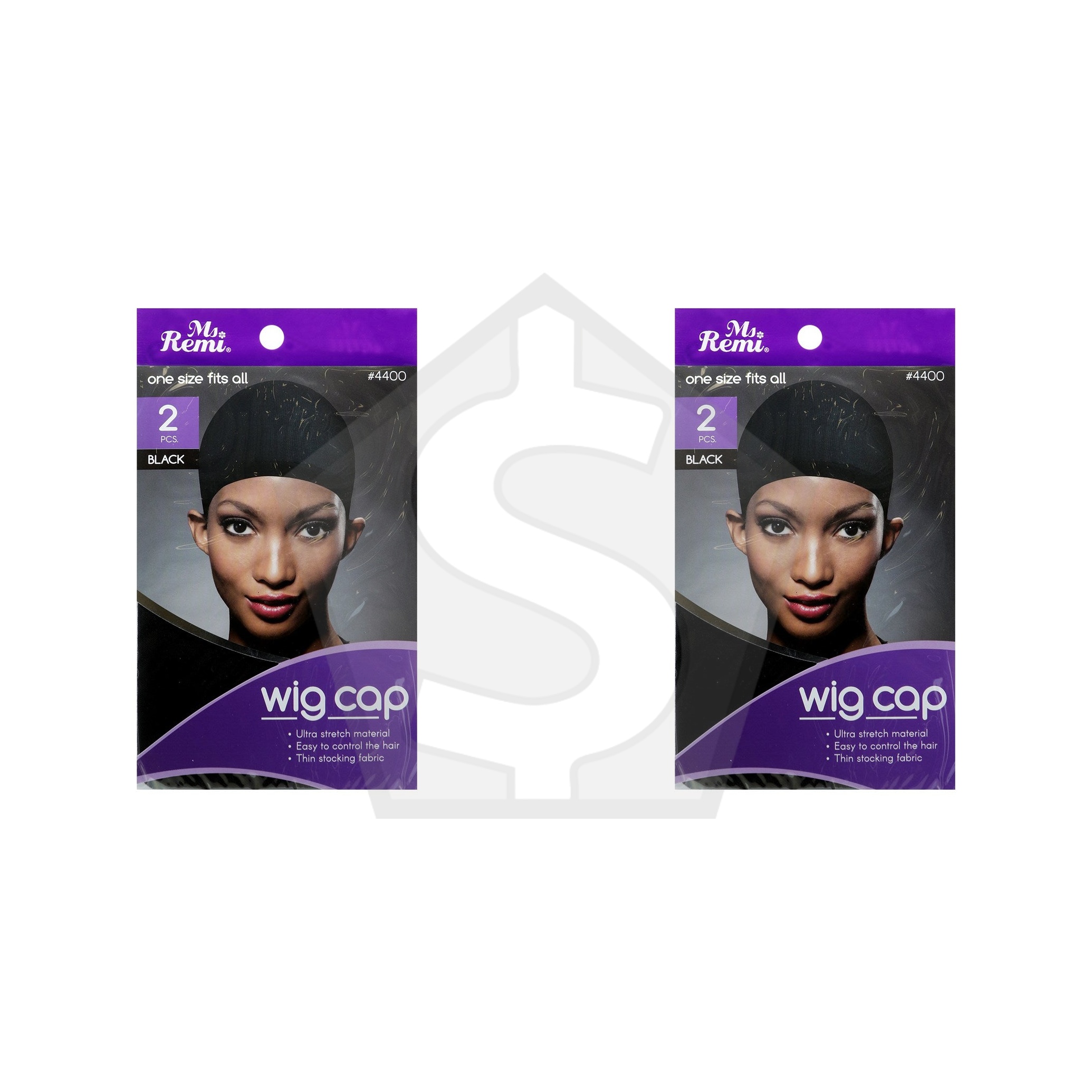 ANNIE Wig Cap (2pcs) - Black - Pack of 2