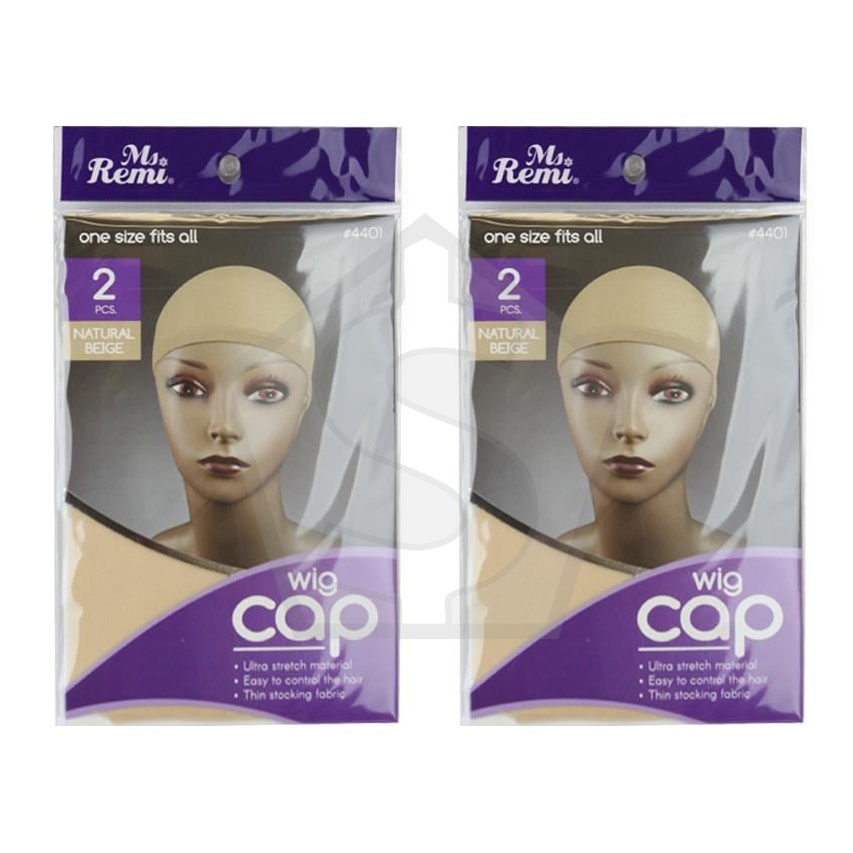 ANNIE Wig Cap (2pcs) - Beige - Pack of 2
