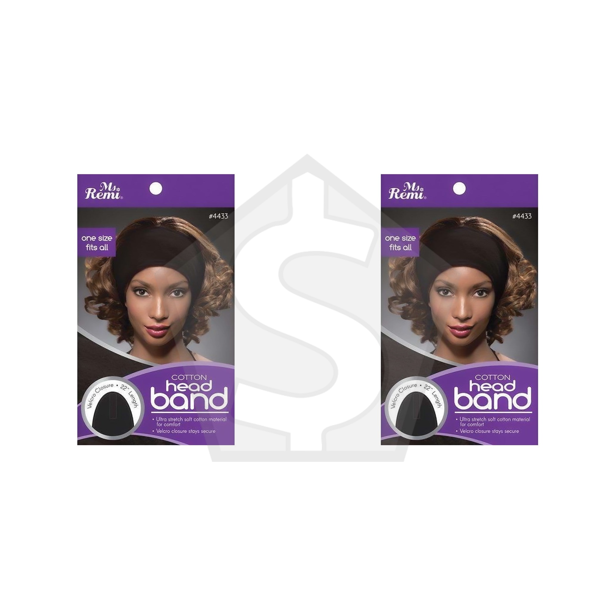 ANNIE Cotton Head Band Velcro Closure - Pack of 2