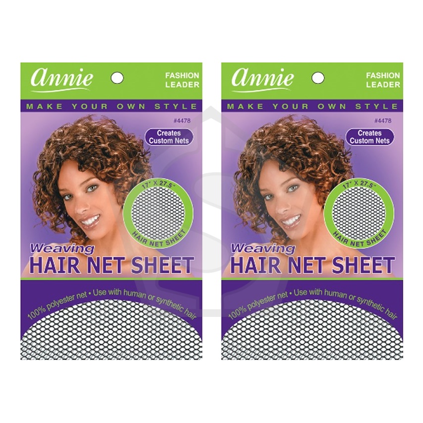 ANNIE Weaving Hair Net Sheet - Pack of 2