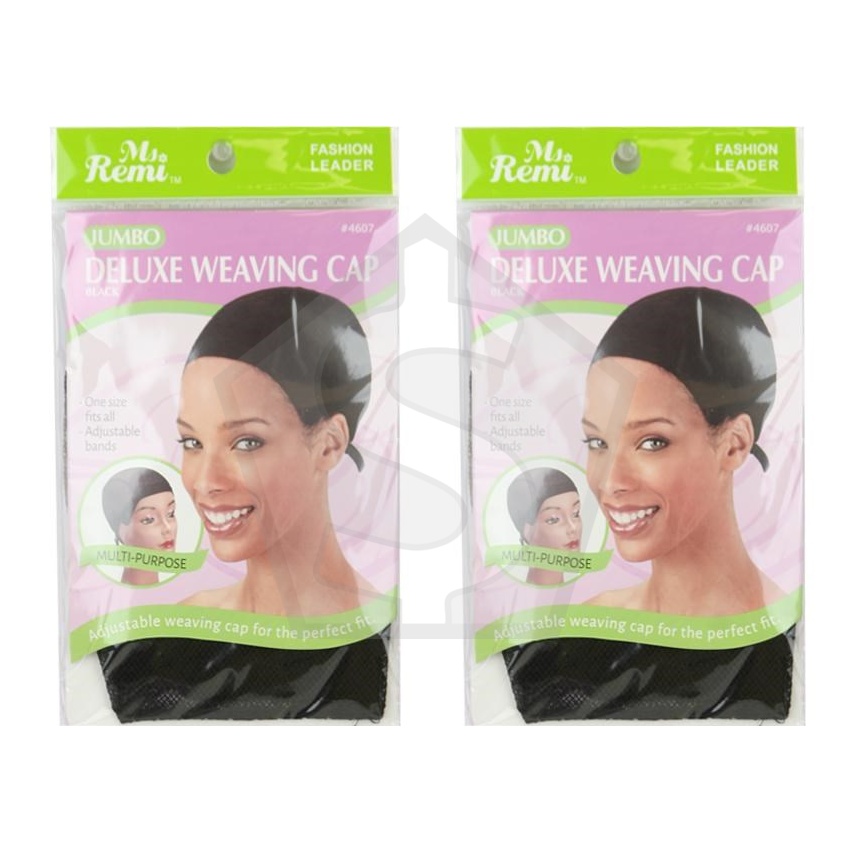 ANNIE Deluxe Weaving Cap Black - Jumbo - Pack of 2