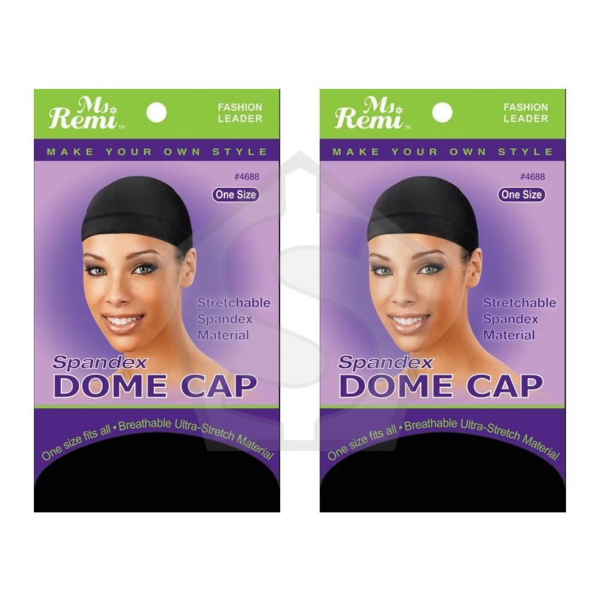 ANNIE Spandex Dome Cap [one size] - Pack of 2