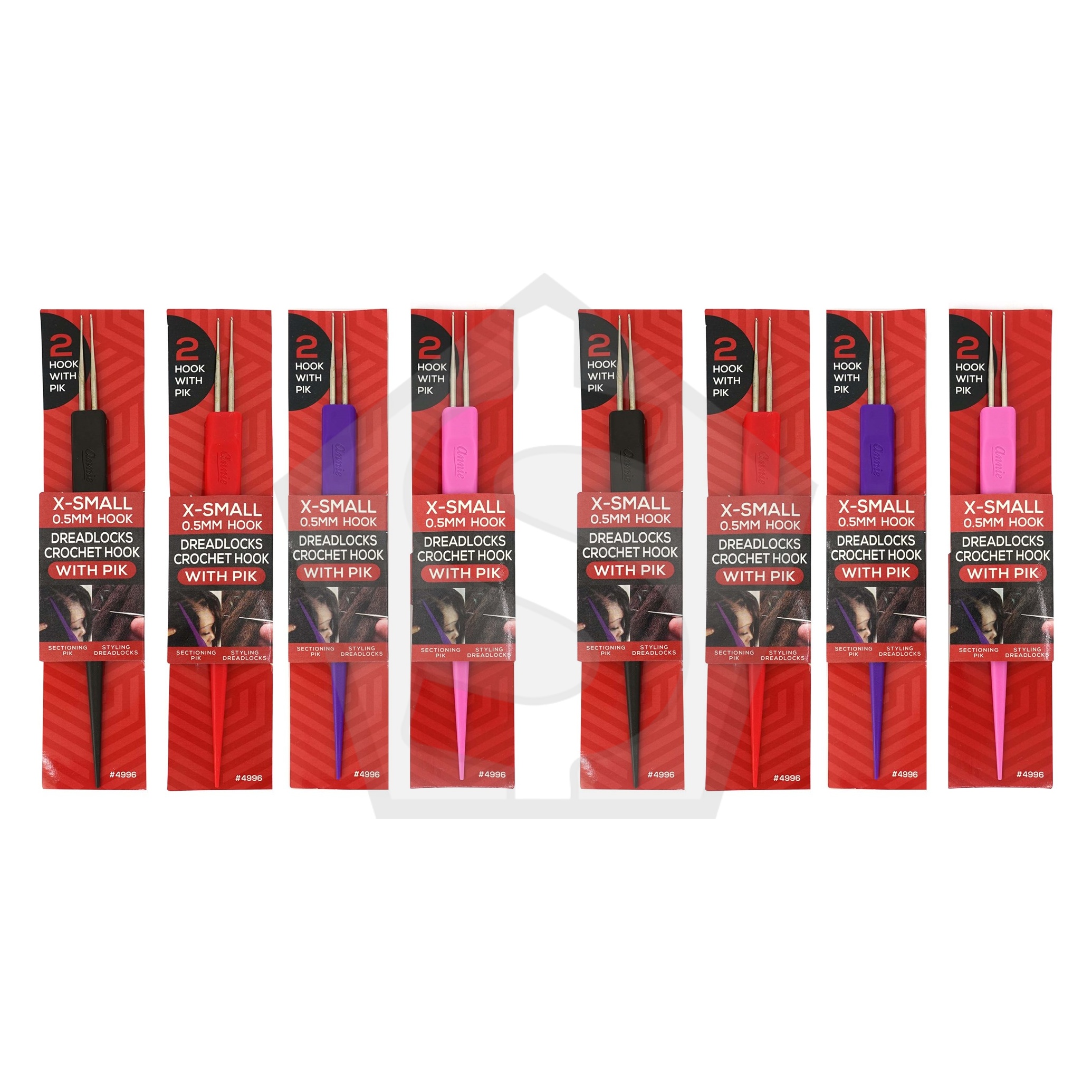 ANNIE Dreadlocks Crochet Hook (0.5mm) - 2 hook and Sectioning Pik - Pack of 2