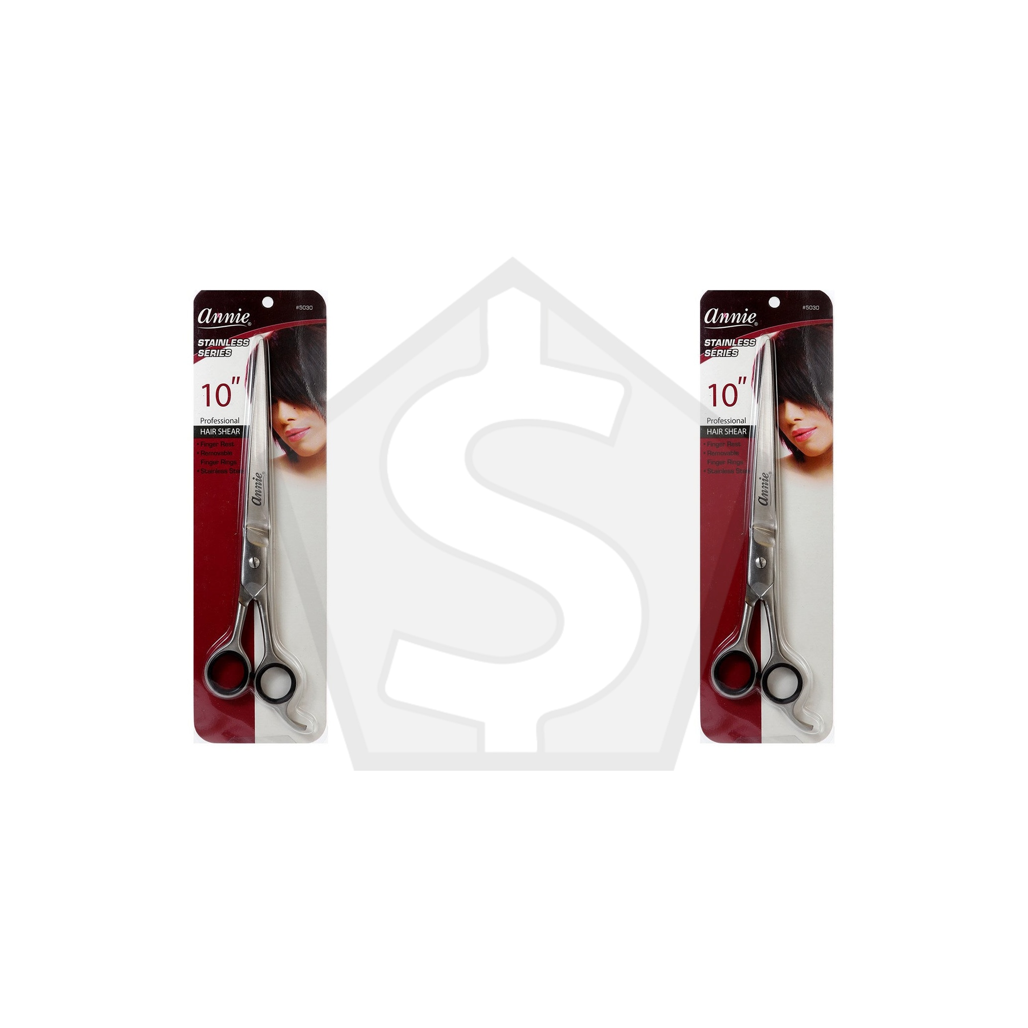 Bundle of 2 - ANNIE Stainless Series Pro Barber Shear - 8 1/2"