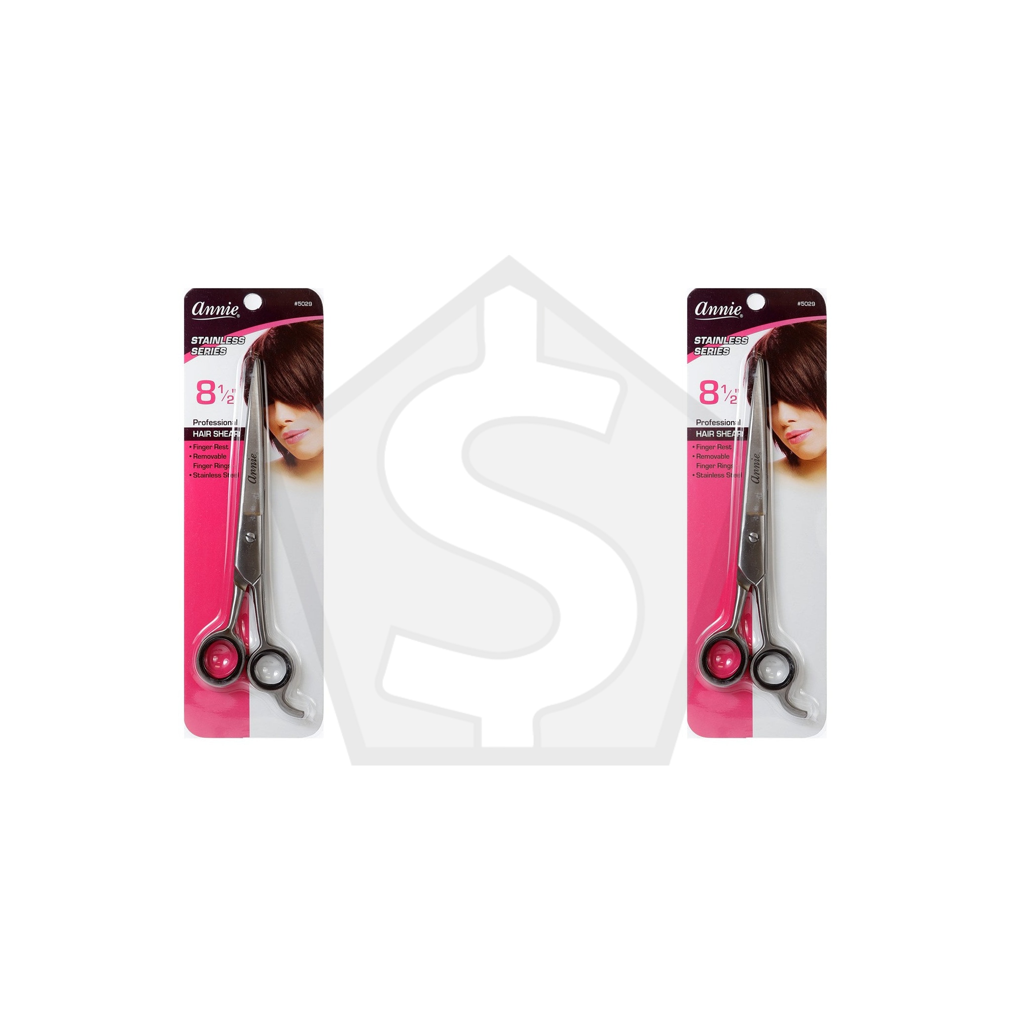 ANNIE Stainless Series Pro Barber Shear - 10" - Pack of 2