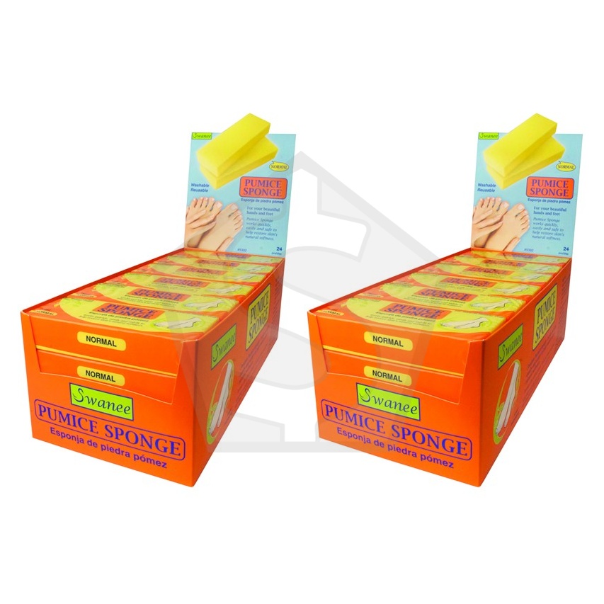 ANNIE Swanee Pumice Sponge [24pcs/ds] - Normal - Pack of 2
