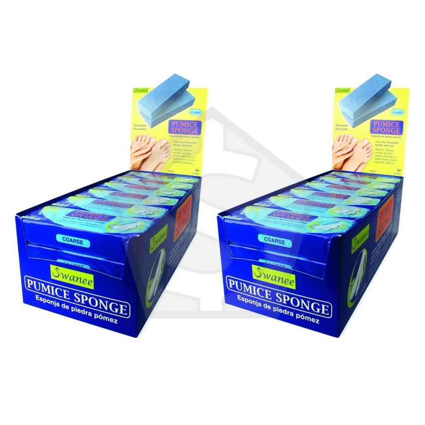ANNIE Swanee Pumice Sponge [24pcs/ds] - Coarse - Pack of 2