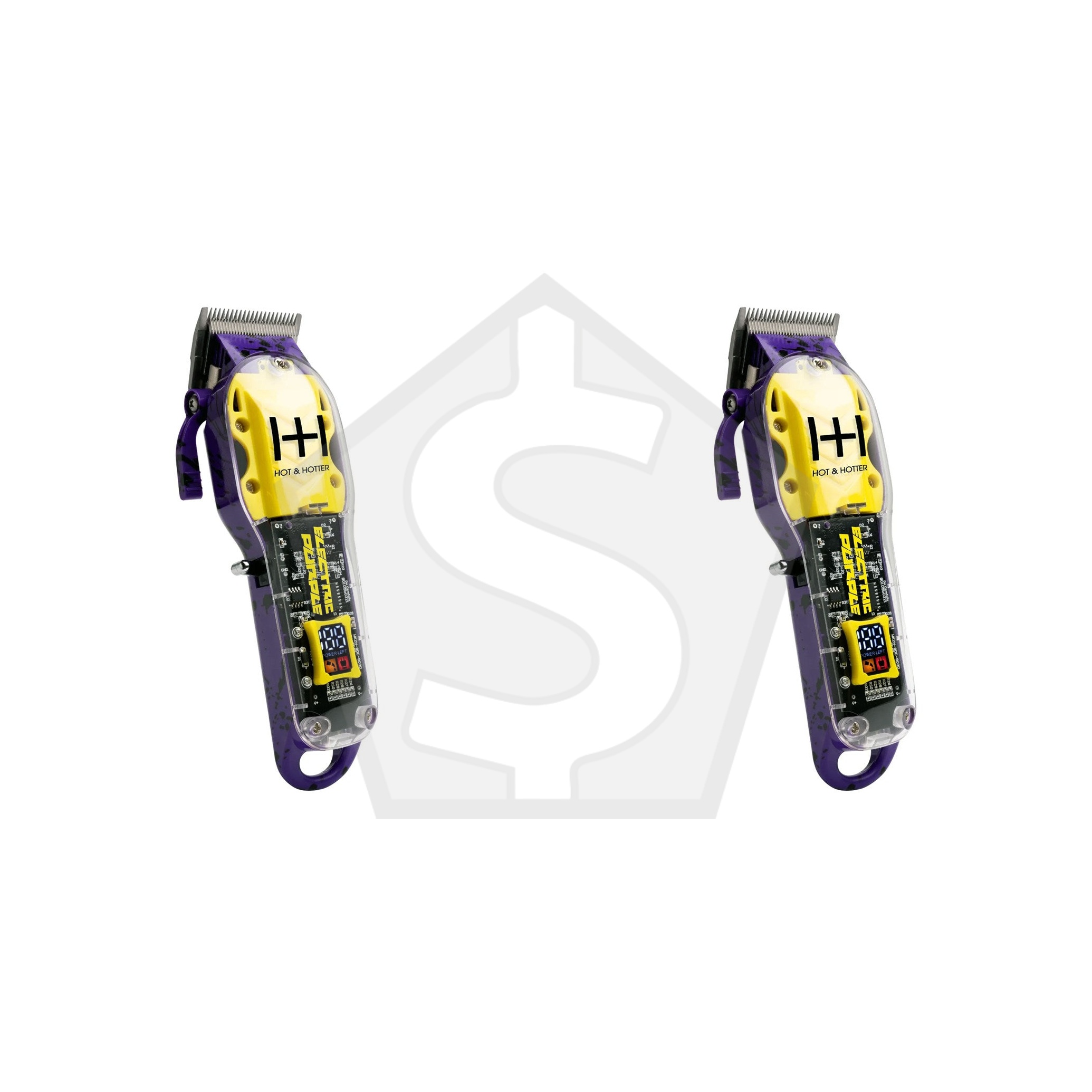 ANNIE Hot & Hotter Professional Rechargeable Cordless Clippers - Electric Purple - Pack of 2