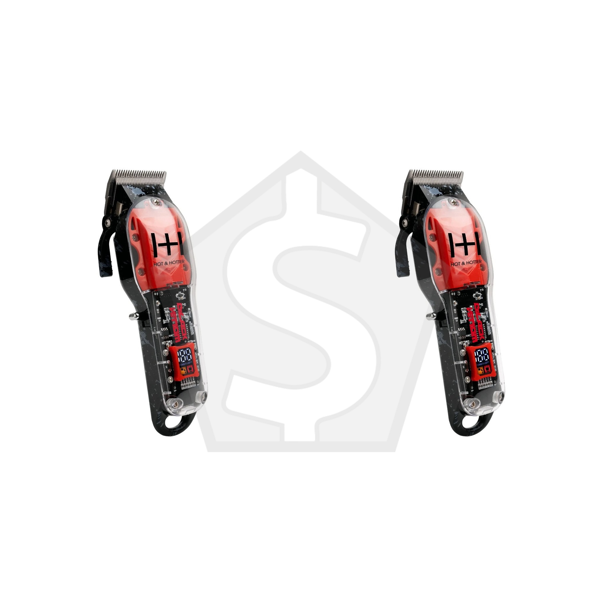 ANNIE Hot & Hotter Professional Rechargeable Cordless Clippers - Black Venom - Pack of 2